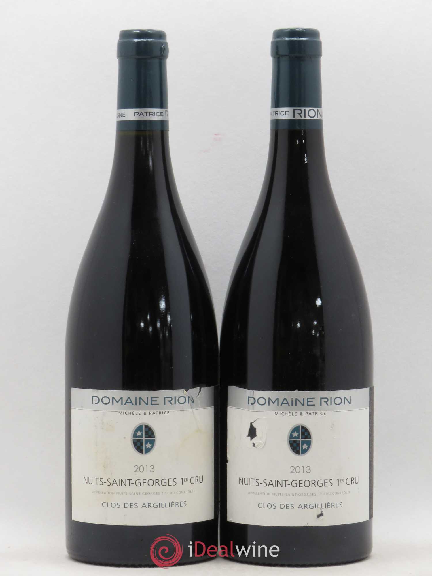 Nuits-Saint-Georges 1er Cru Clos des Argillieres Domaine Rion 2013 - Lot de 2 bouteilles - 0