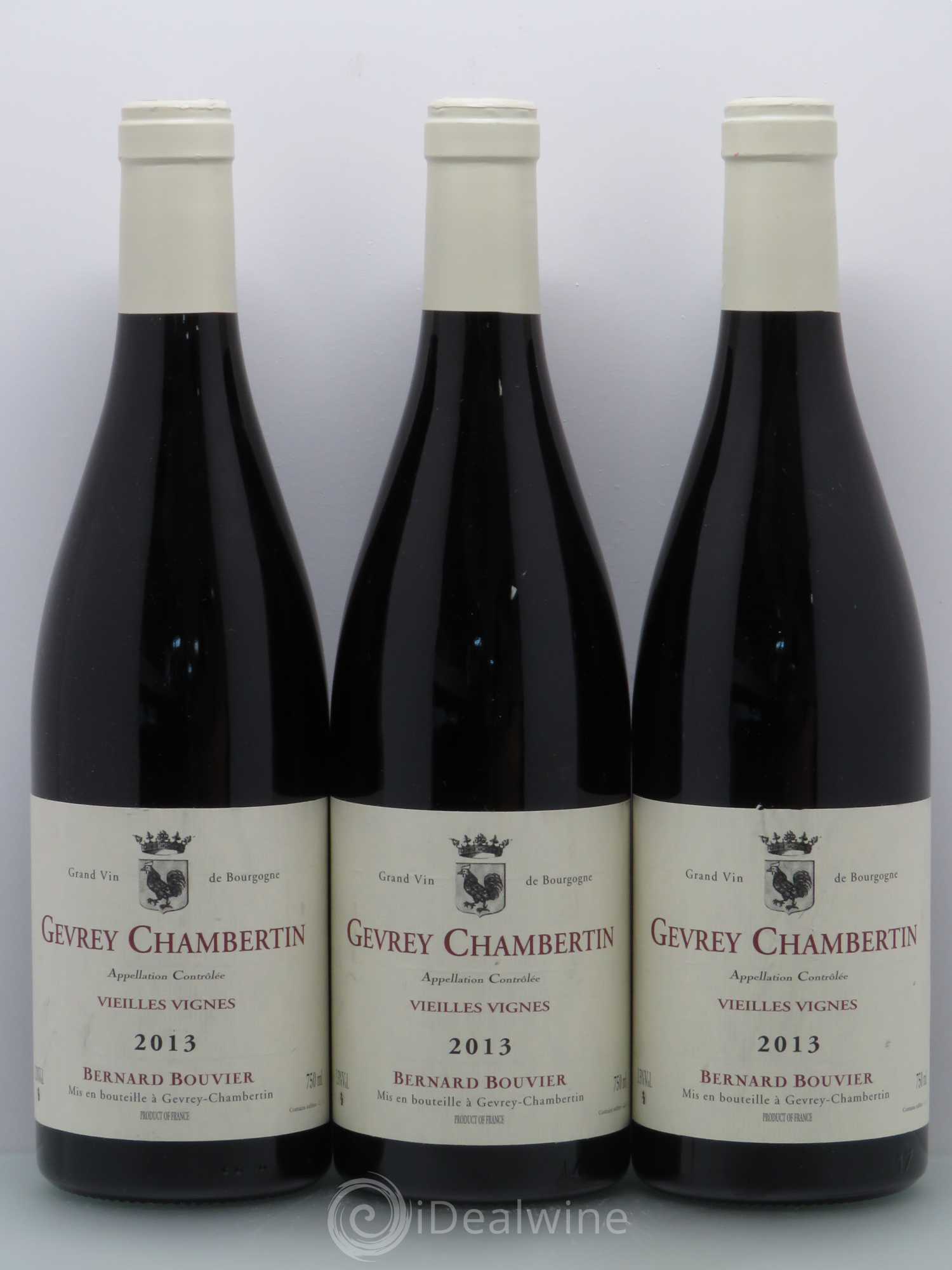 Gevrey-Chambertin Vieilles Vignes Domaine Bernard Bouvier 2013 - Posten von 3 Flaschen - 0