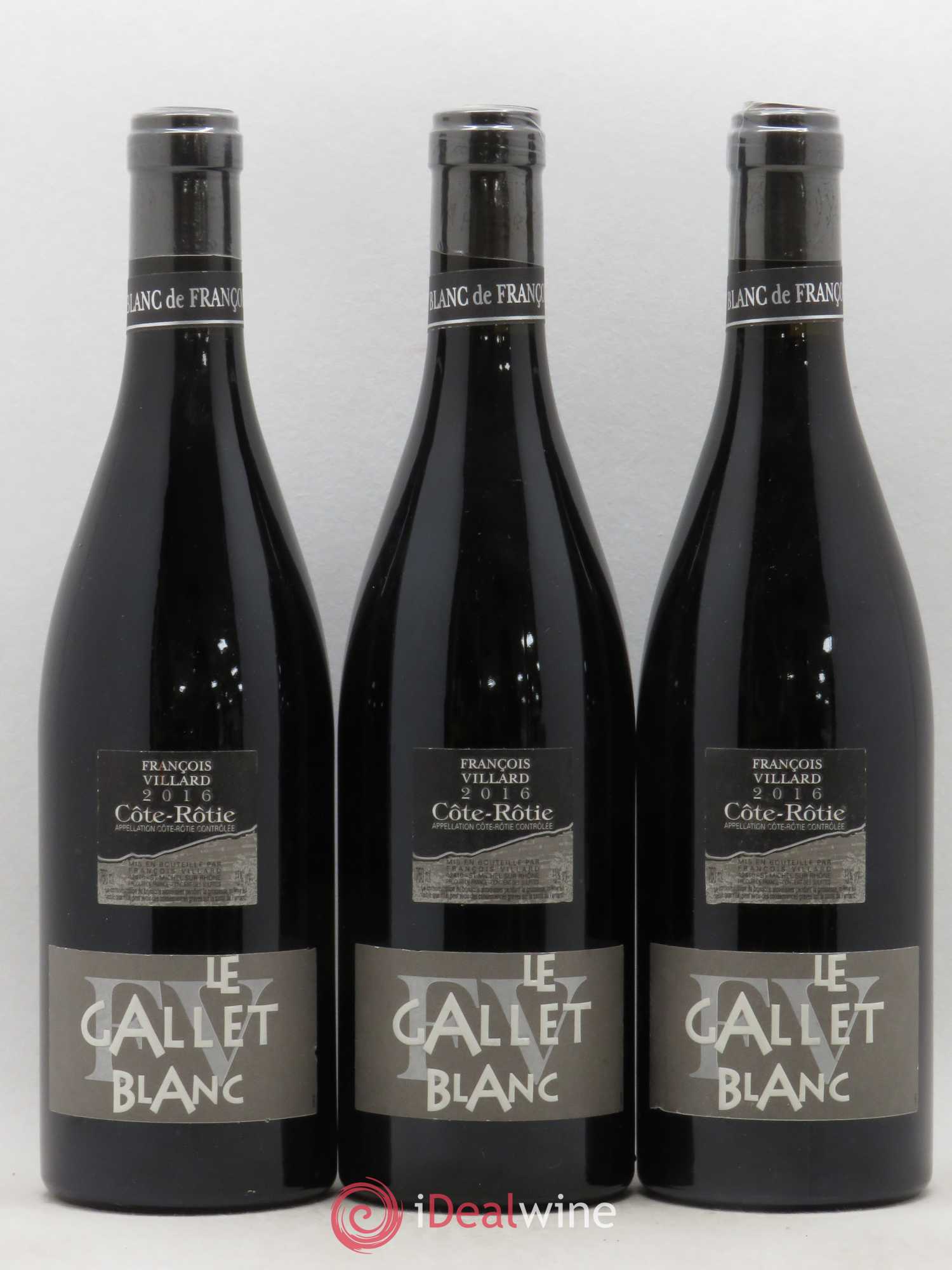 Côte-Rôtie Le Gallet Blanc François Villard 2016 - Lot de 3 bouteilles - 0