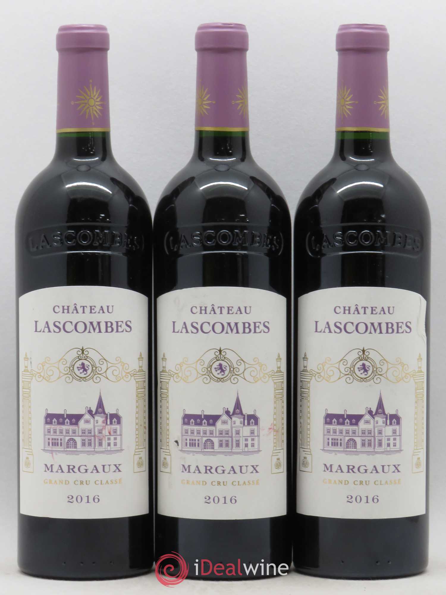 Château Lascombes 2ème Grand Cru Classé 2016 - Lot de 3 bouteilles - 0