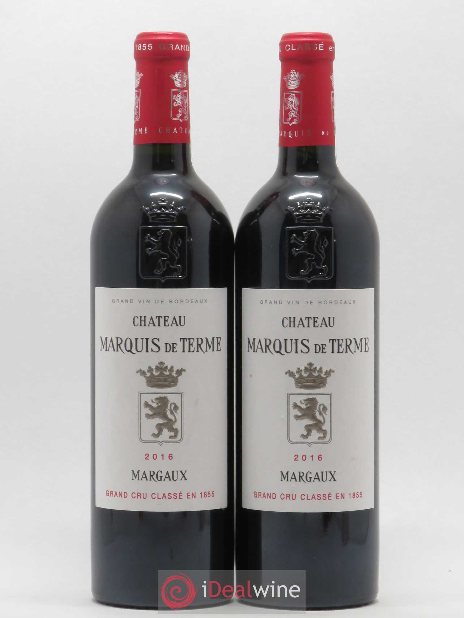 Château Marquis de Terme 4ème Grand Cru Classé 2016 - Lot de 2 bouteilles - 0
