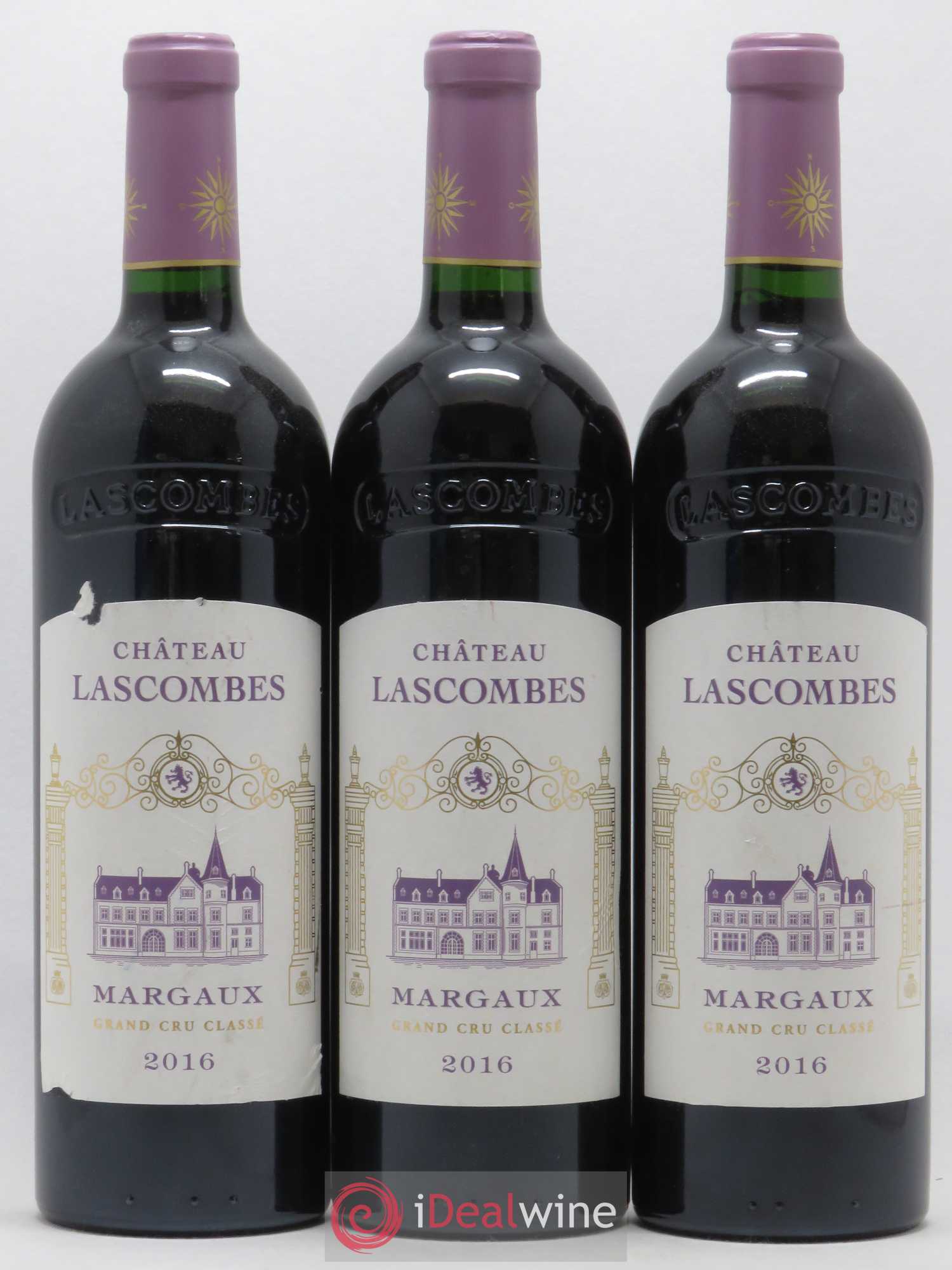 Château Lascombes 2ème Grand Cru Classé 2016 - Lot de 3 bouteilles - 0