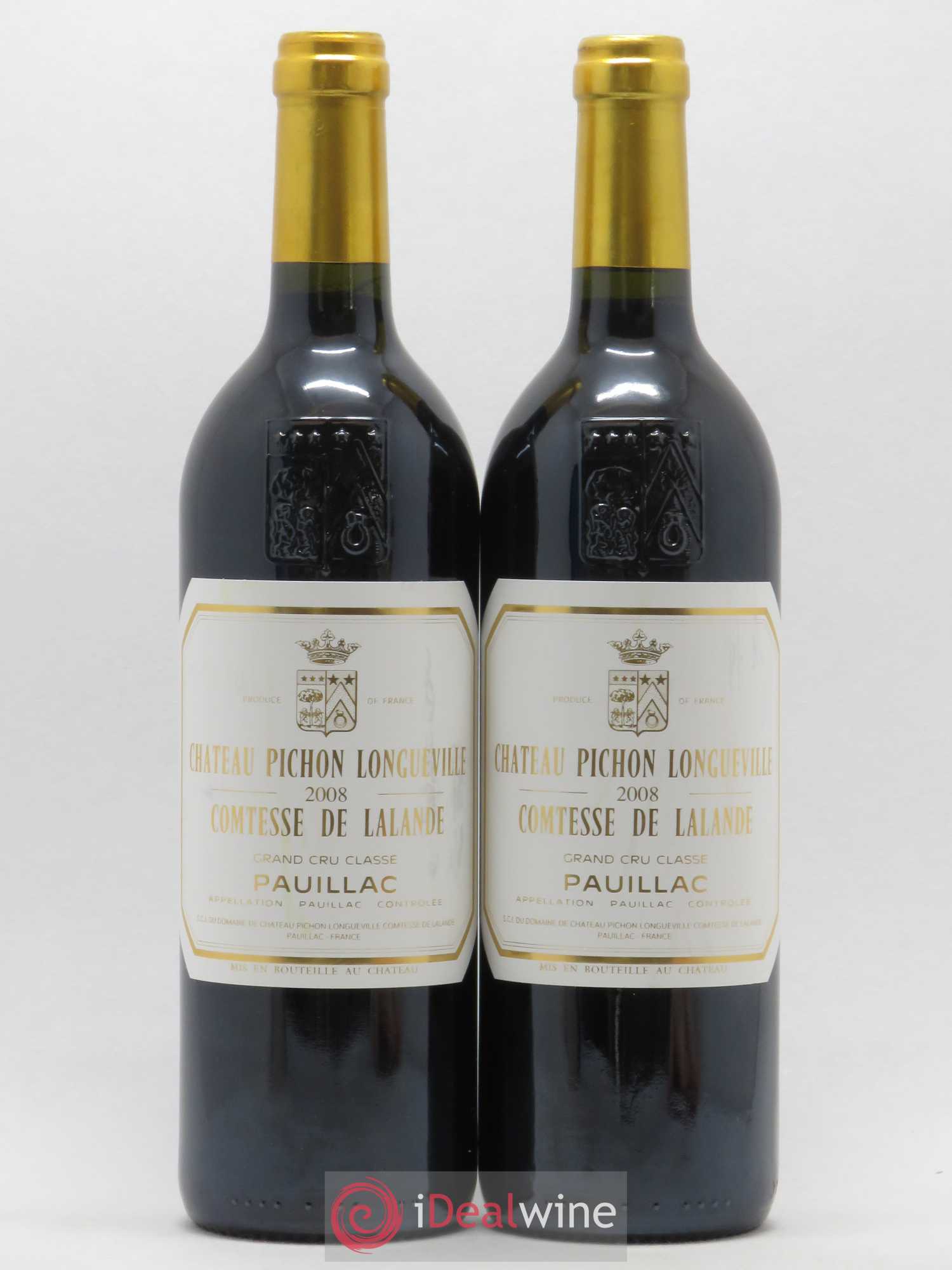 Château Pichon Longueville Comtesse de Lalande 2ème Grand Cru Classé 2008 - Lot de 2 bouteilles - 0