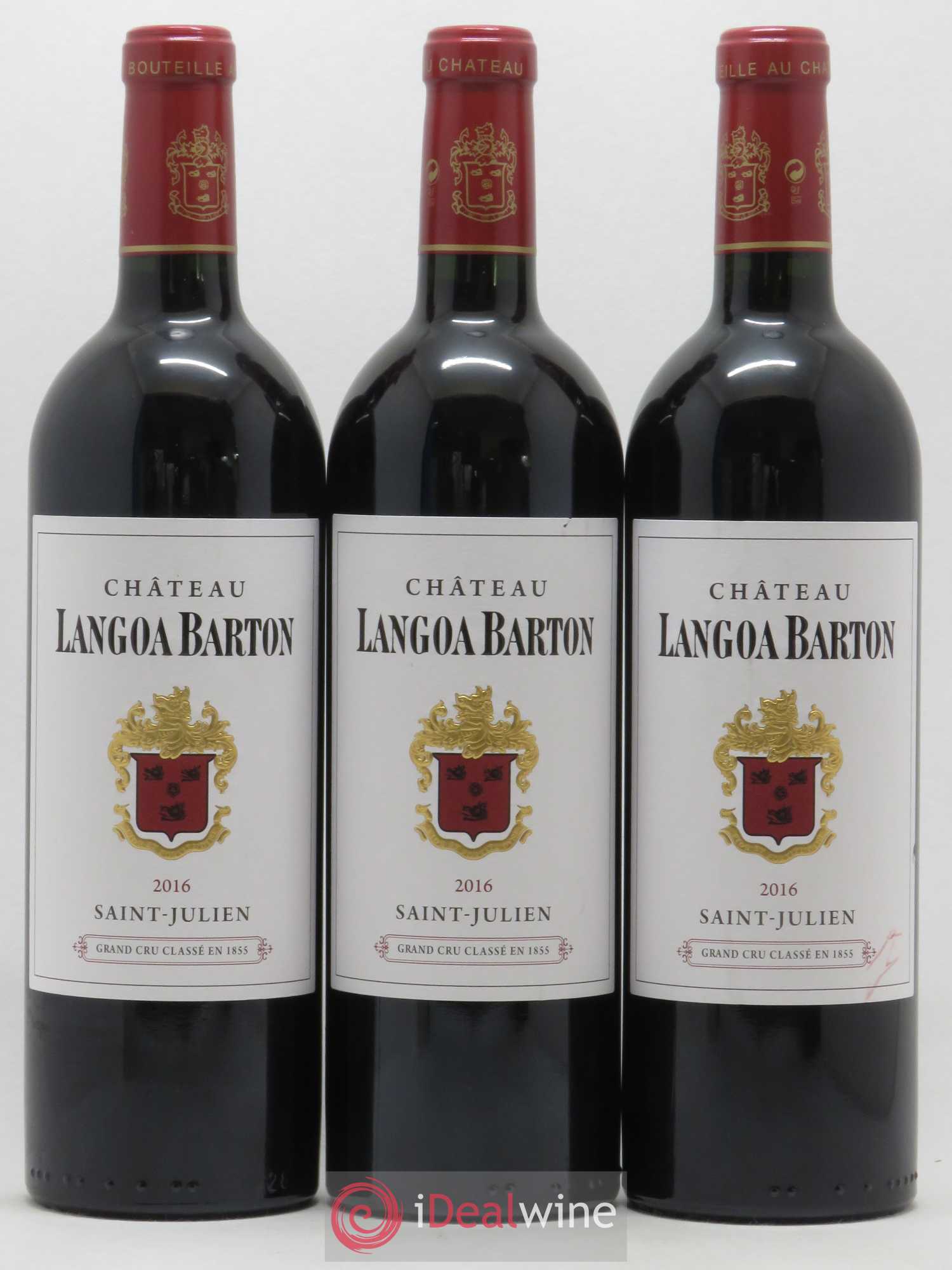 Château Langoa Barton 3ème Grand Cru Classé 2016 - Lot de 3 bouteilles - 0