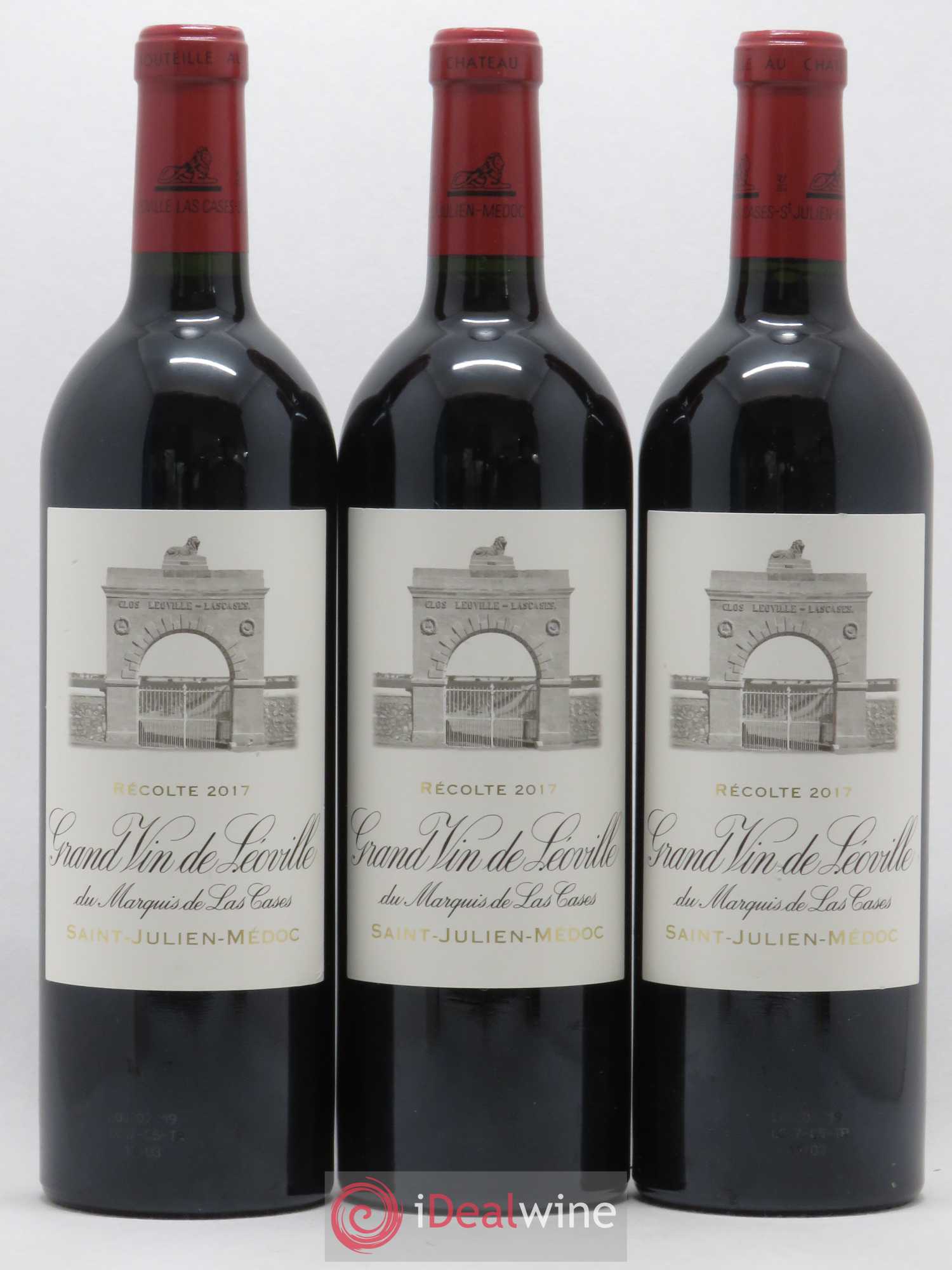 Château Léoville Las Cases 2ème Grand Cru Classé 2017 - Lot de 3 bouteilles - 0