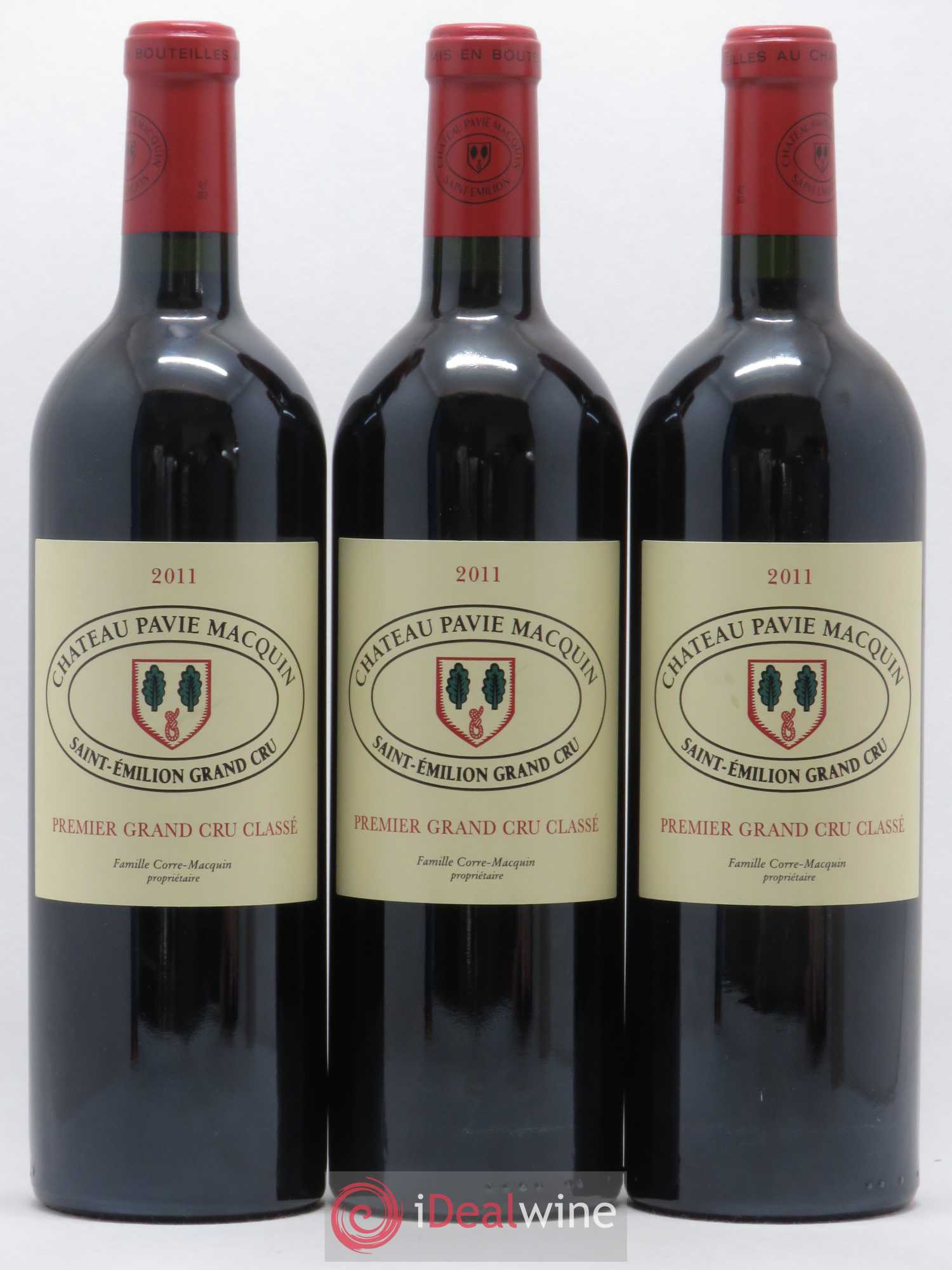 Château Pavie Macquin 1er Grand Cru Classé B 2011 - Lot de 3 bouteilles - 0
