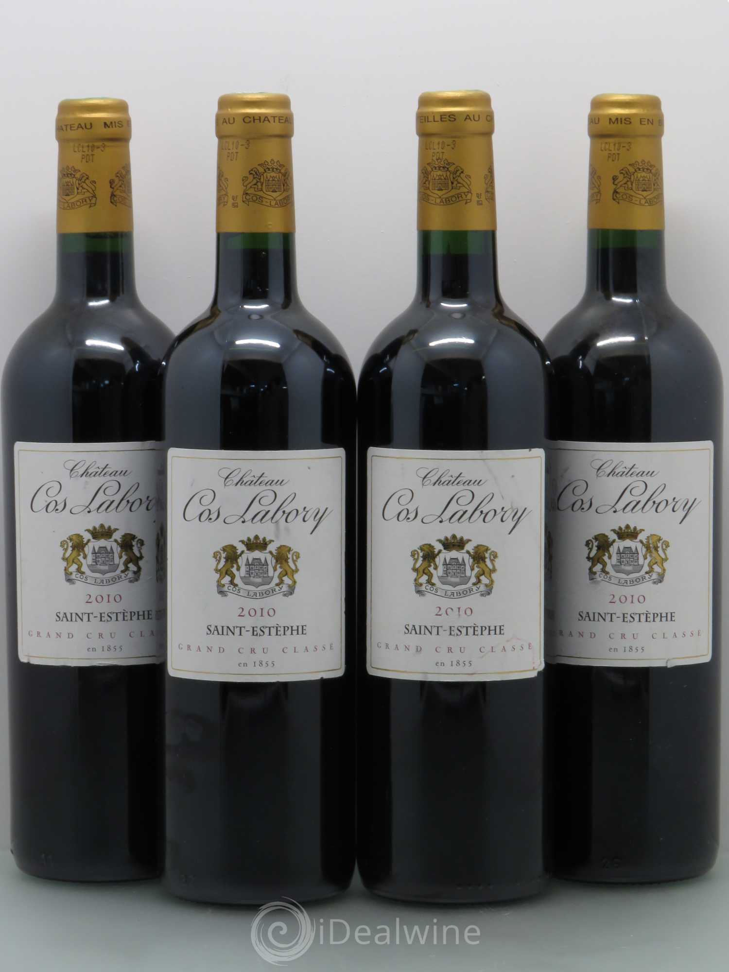 Château Cos Labory 5ème Grand Cru Classé 2010 - Lot de 4 bouteilles - 0