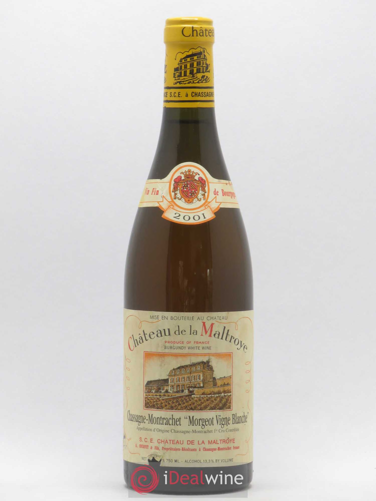 Chassagne-Montrachet 1er Cru Morgeot Vigne Blanche Château de la Maltroye 2001 - Lot de 1 bouteille - 0