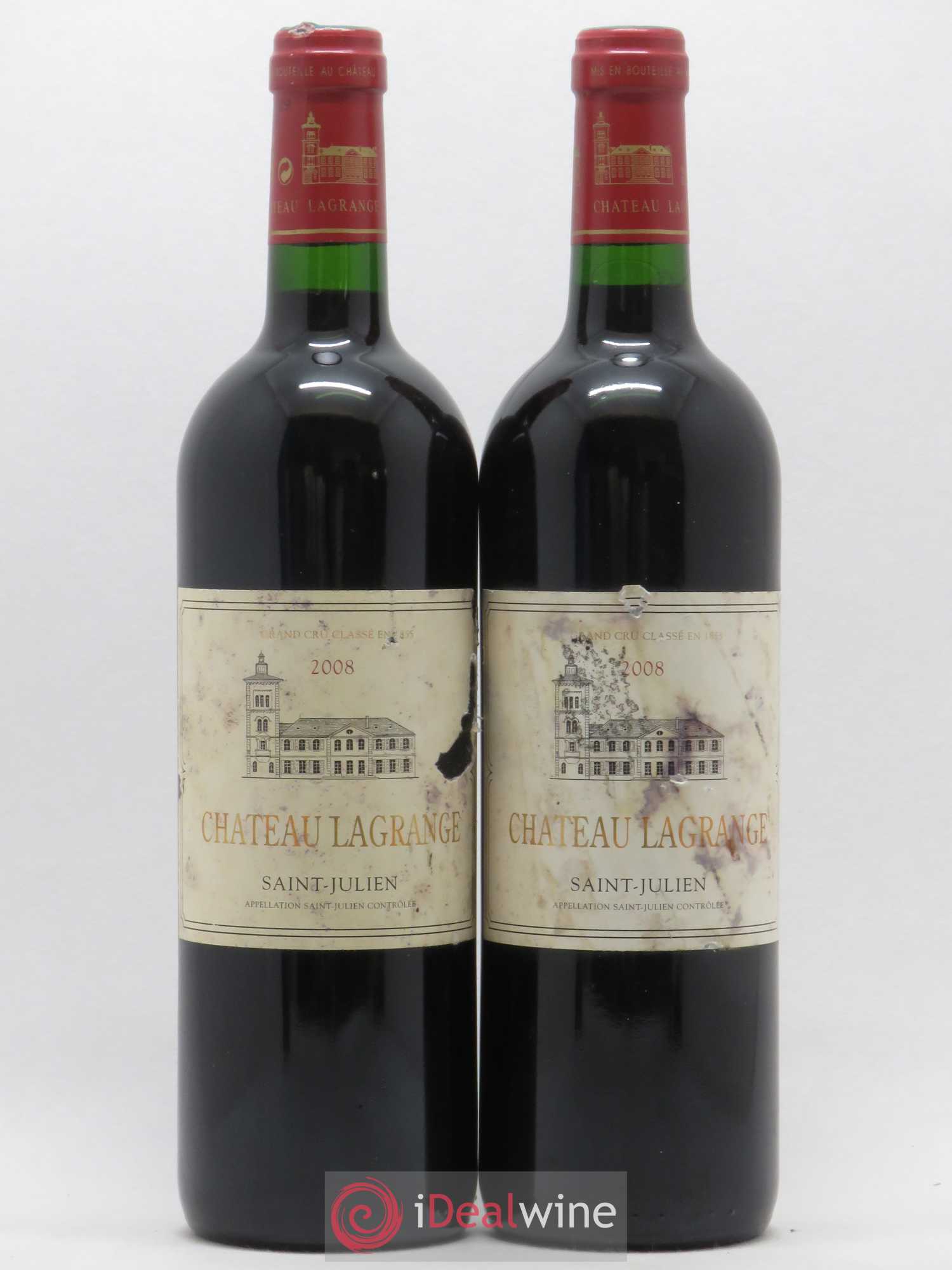 Château Lagrange 3ème Grand Cru Classé 2008 - Lot de 2 bouteilles - 0