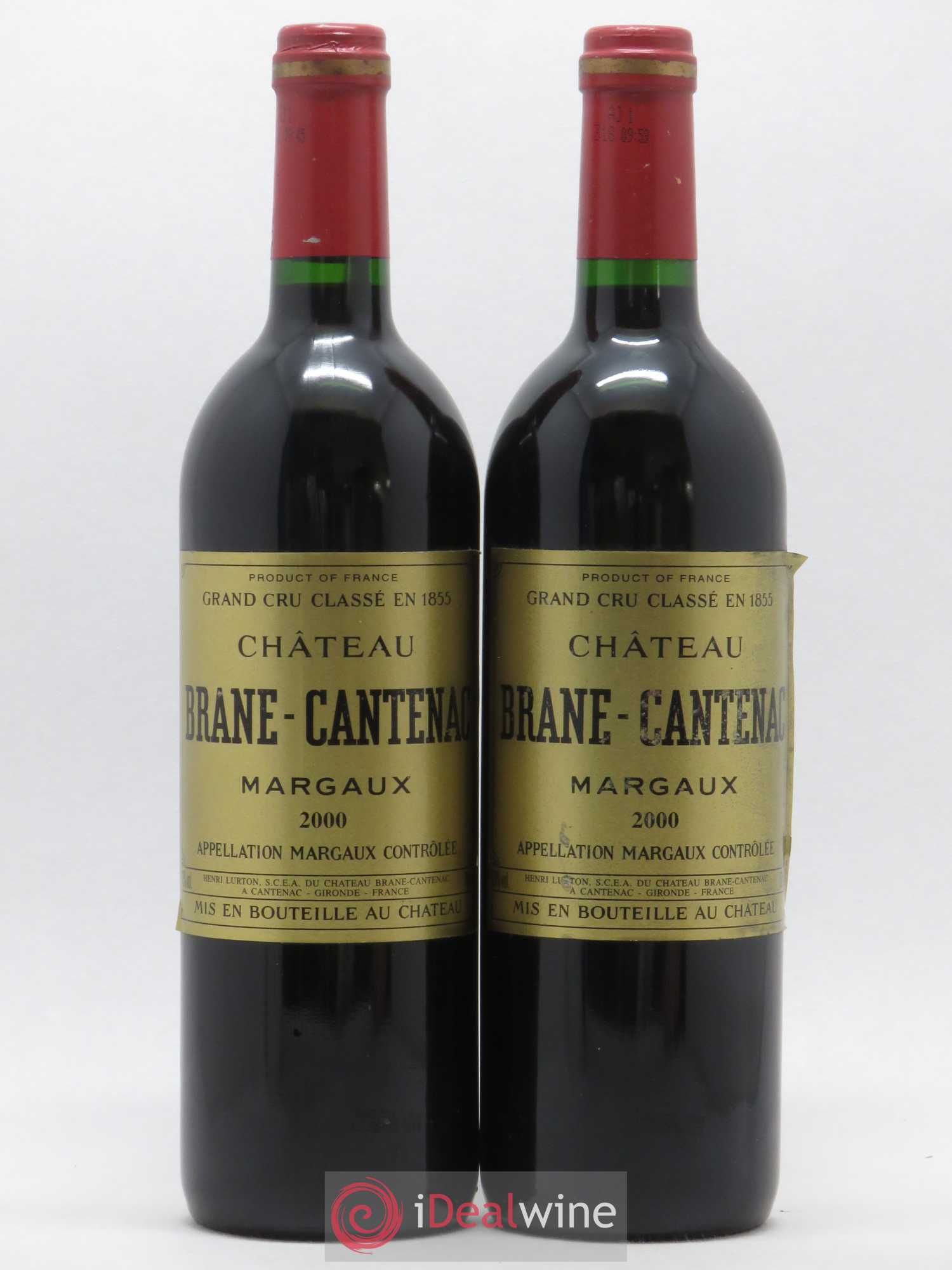 Château Brane Cantenac 2ème Grand Cru Classé 2000 - Lot de 2 bouteilles - 0