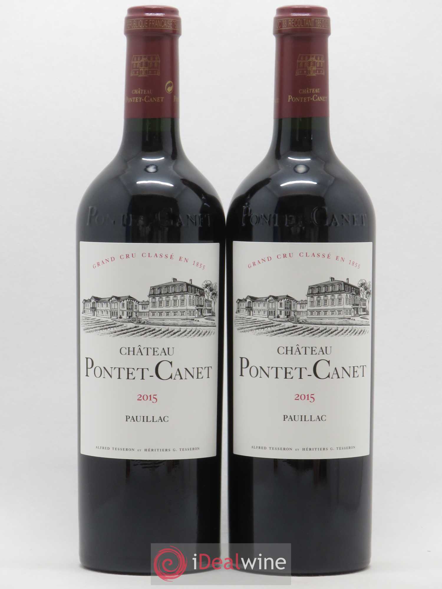 Château Pontet Canet 5ème Grand Cru Classé 2015 - Lot de 2 bouteilles - 0