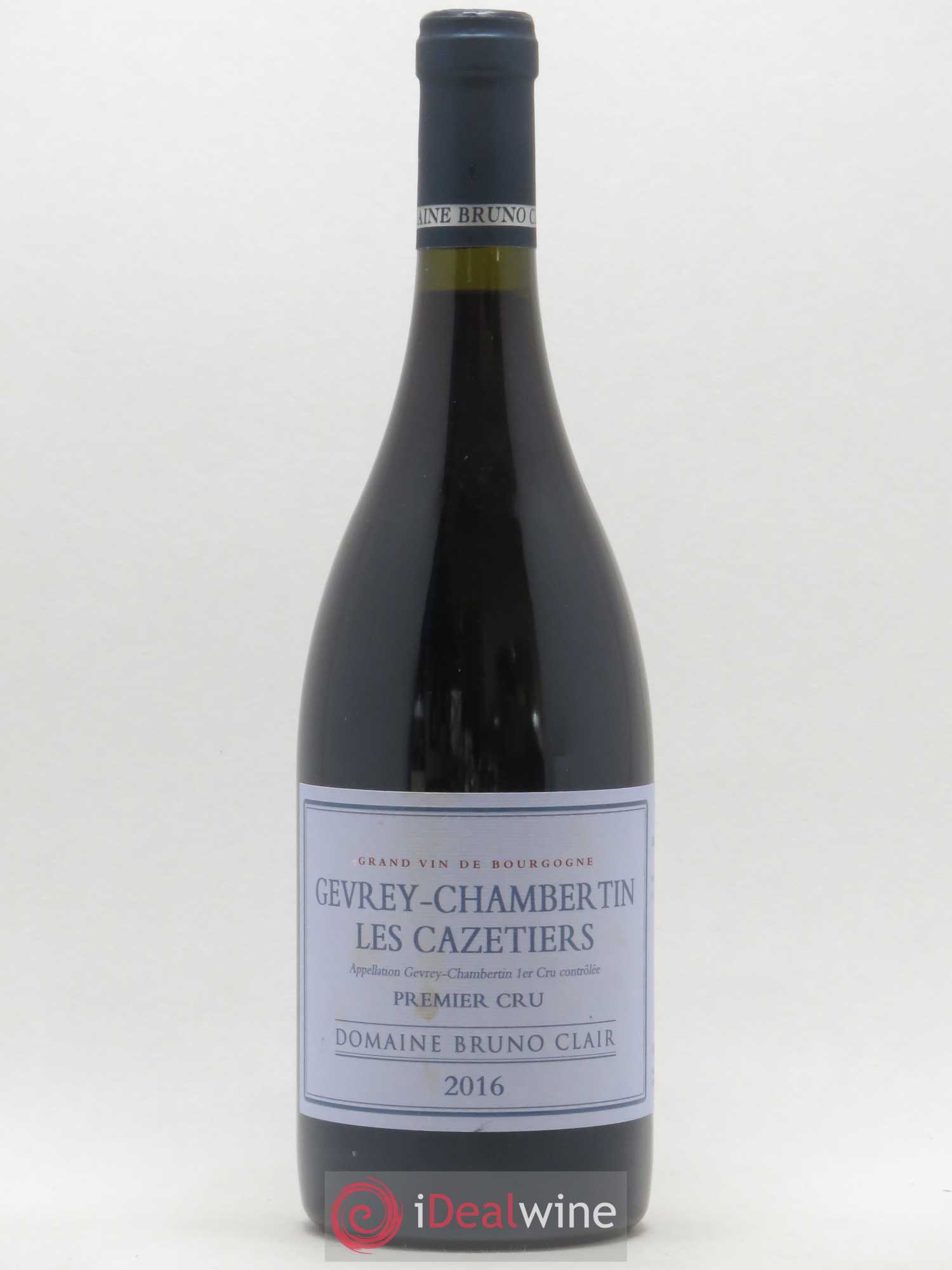 Gevrey-Chambertin 1er Cru Les Cazetiers Bruno Clair (Domaine) 2016 - Lot de 1 bouteille - 0