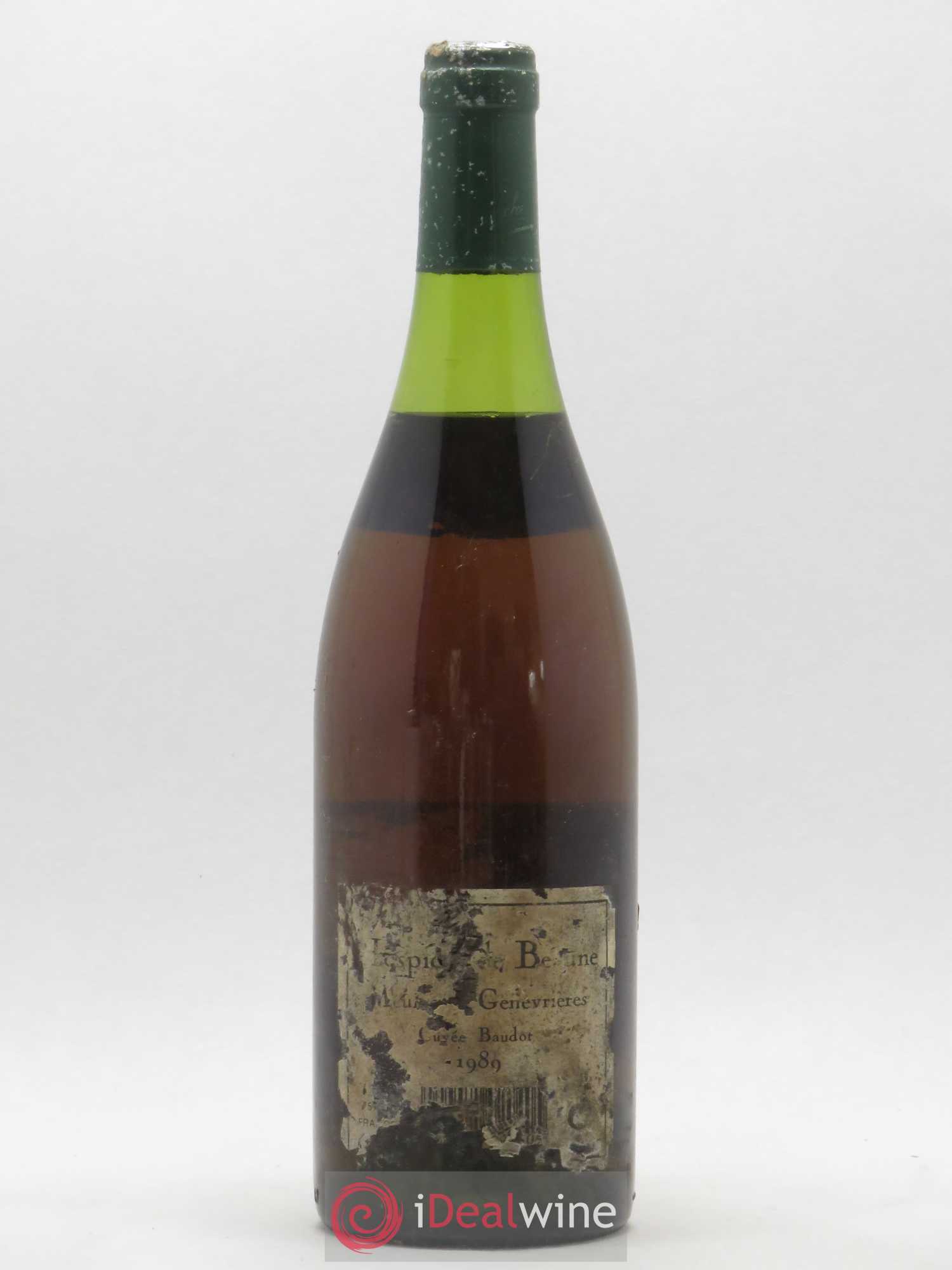 Meursault 1er Cru Genevrières Cuvée Baudot Hospices de Beaune Patriarche 1989 - Posten von 1 Flasche - 1
