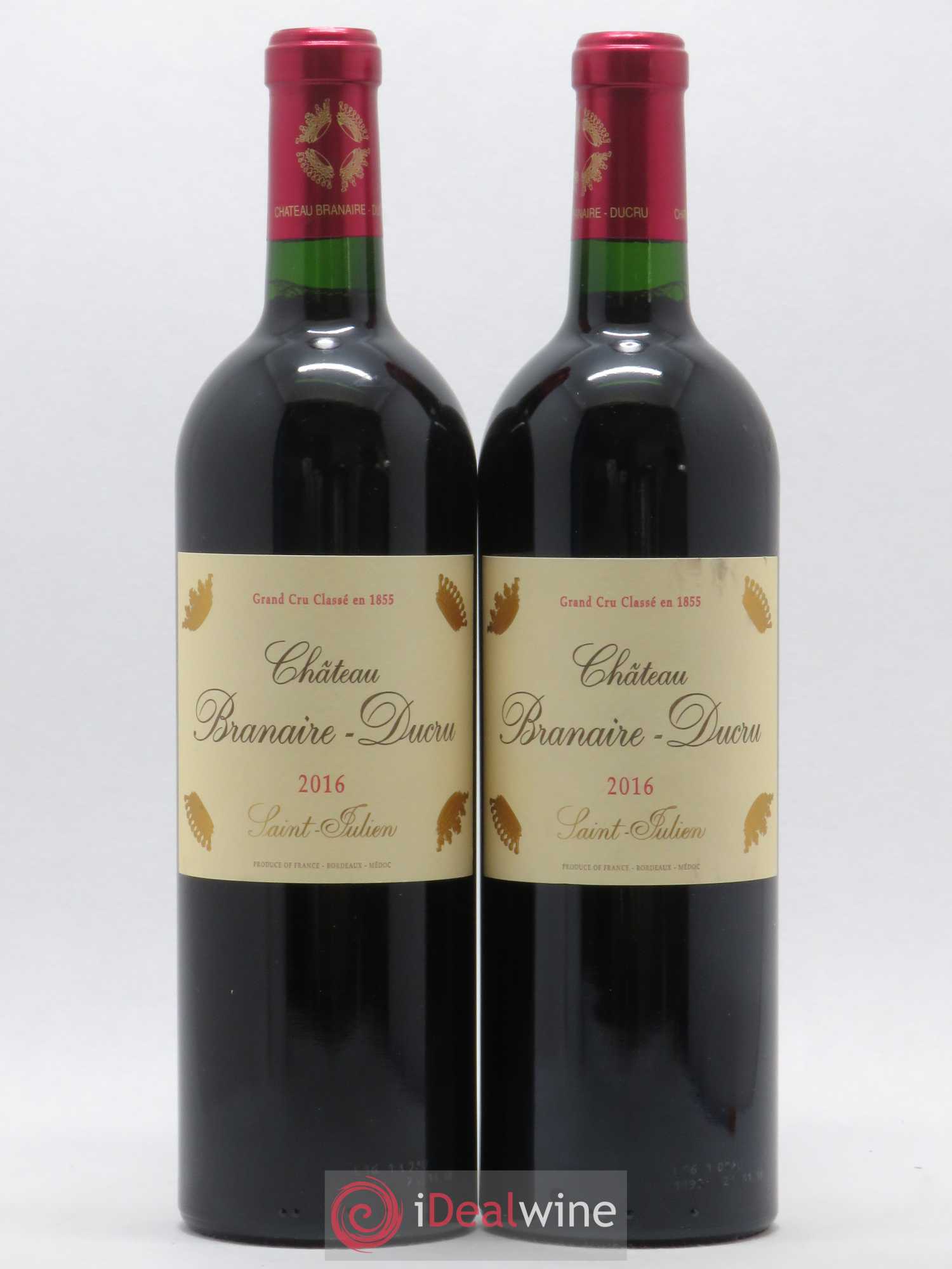 Château Branaire Ducru 4ème Grand Cru Classé 2016 - Lot de 2 bouteilles - 0