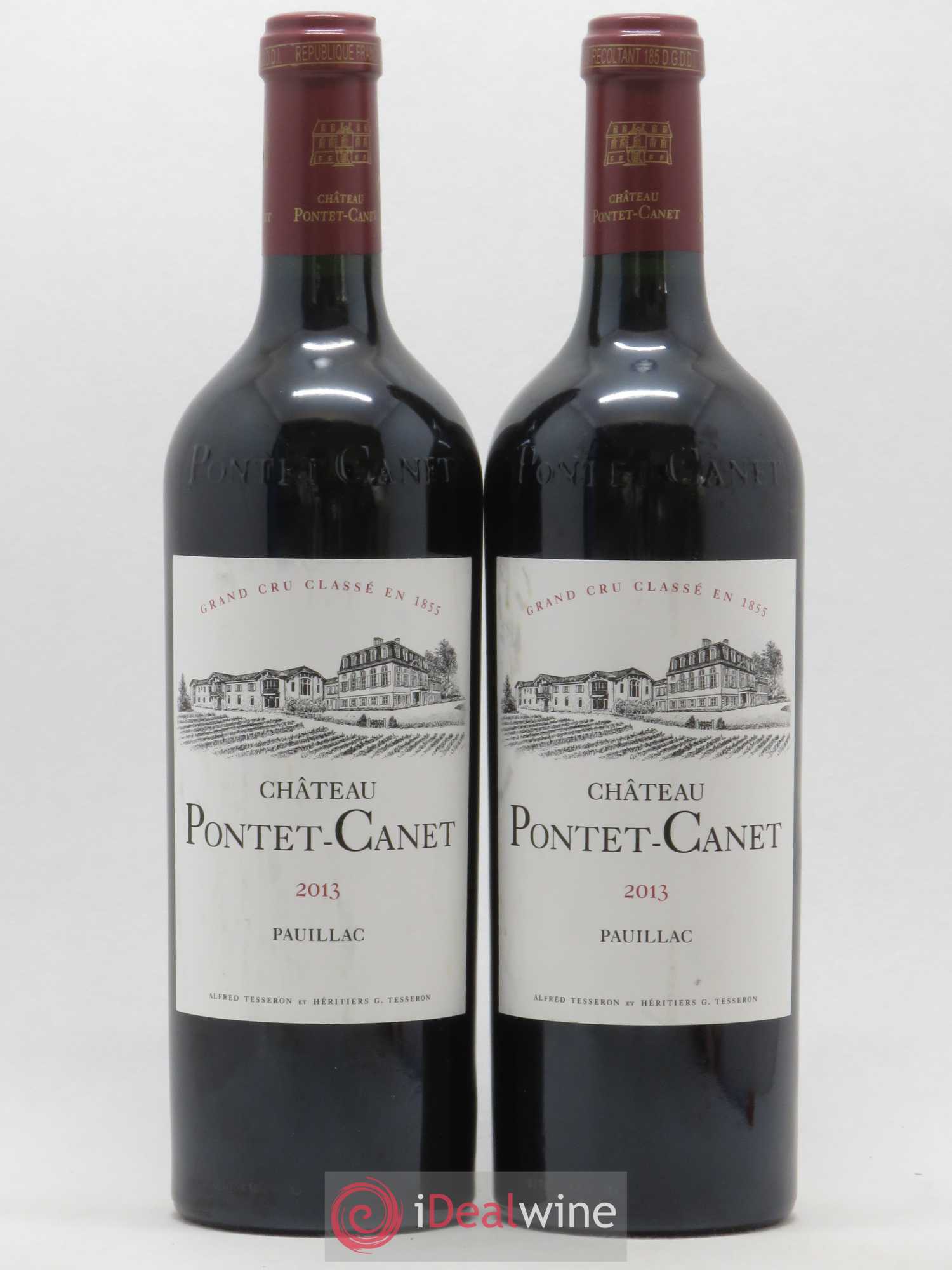 Château Pontet Canet 5ème Grand Cru Classé 2013 - Lot de 2 bouteilles - 0