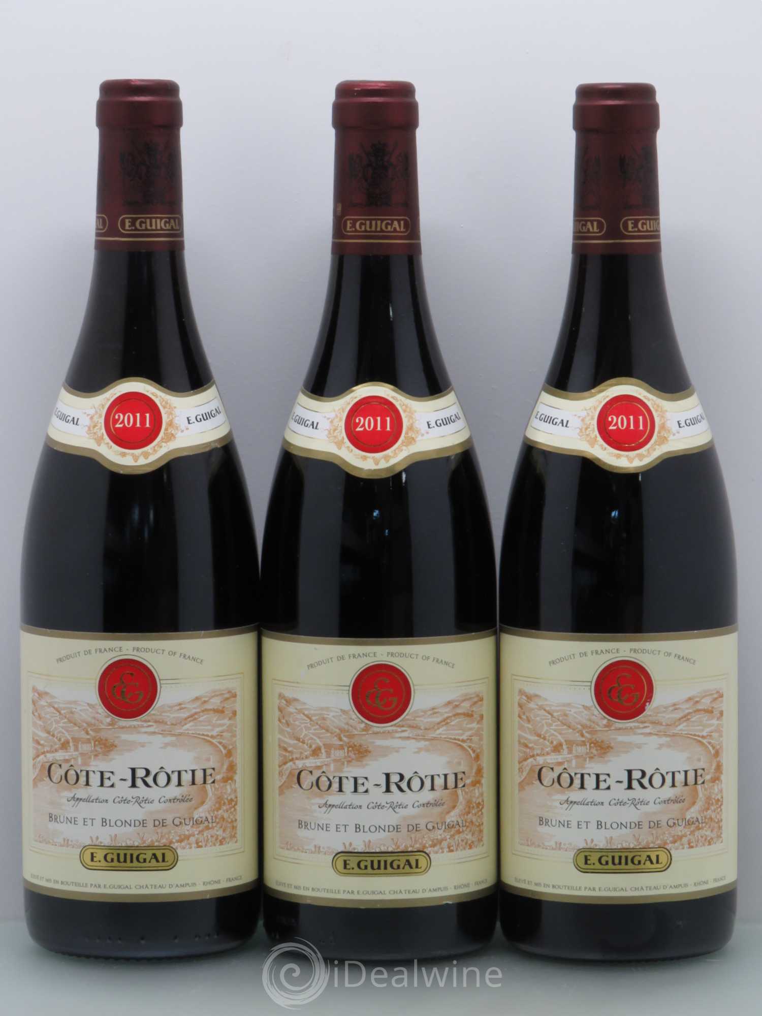 Côte-Rôtie Côtes Brune et Blonde Guigal 2011 - Lot de 3 bouteilles - 0
