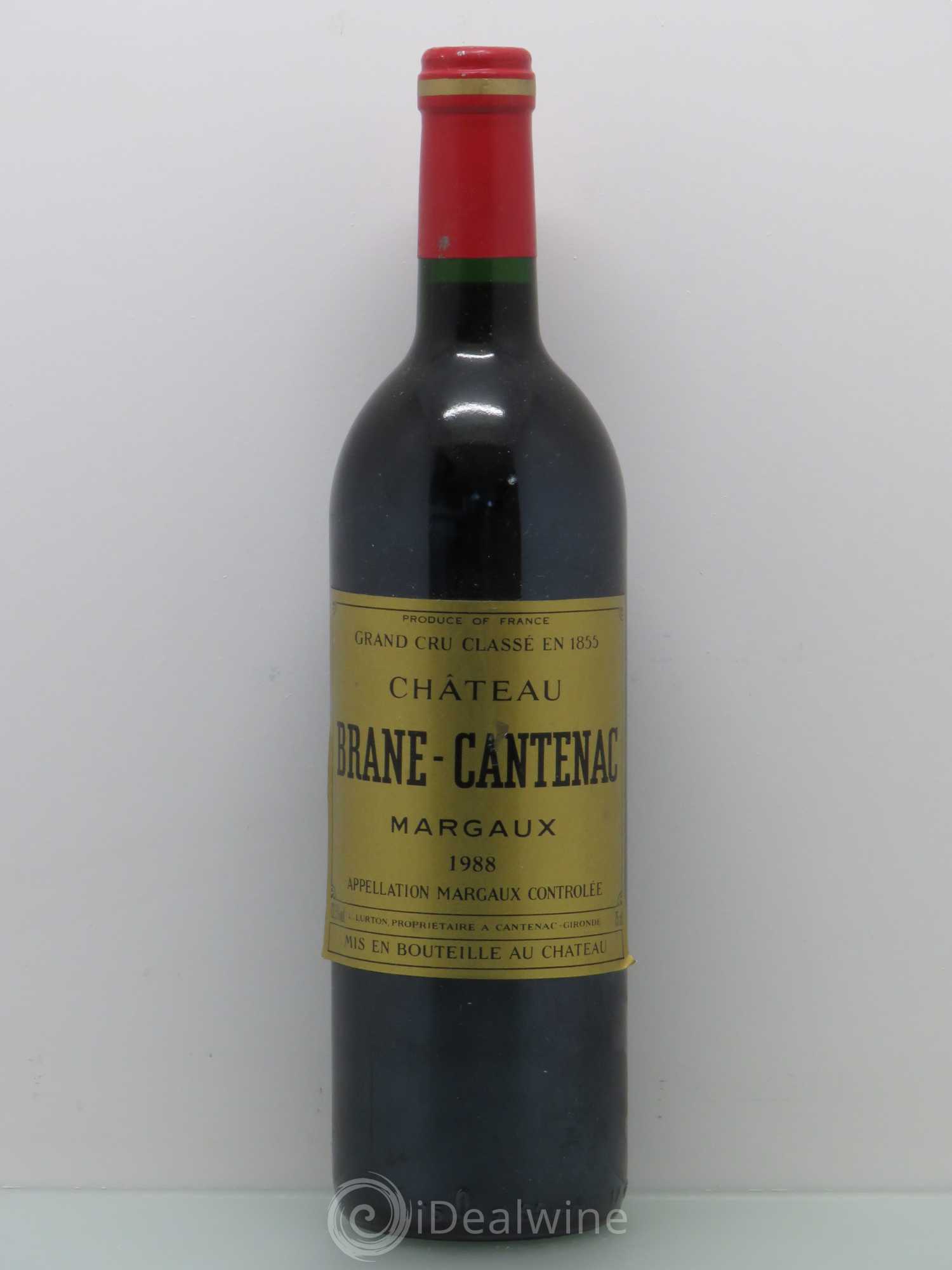 Château Brane Cantenac 2ème Grand Cru Classé 1988 - Lot de 1 bouteille - 0