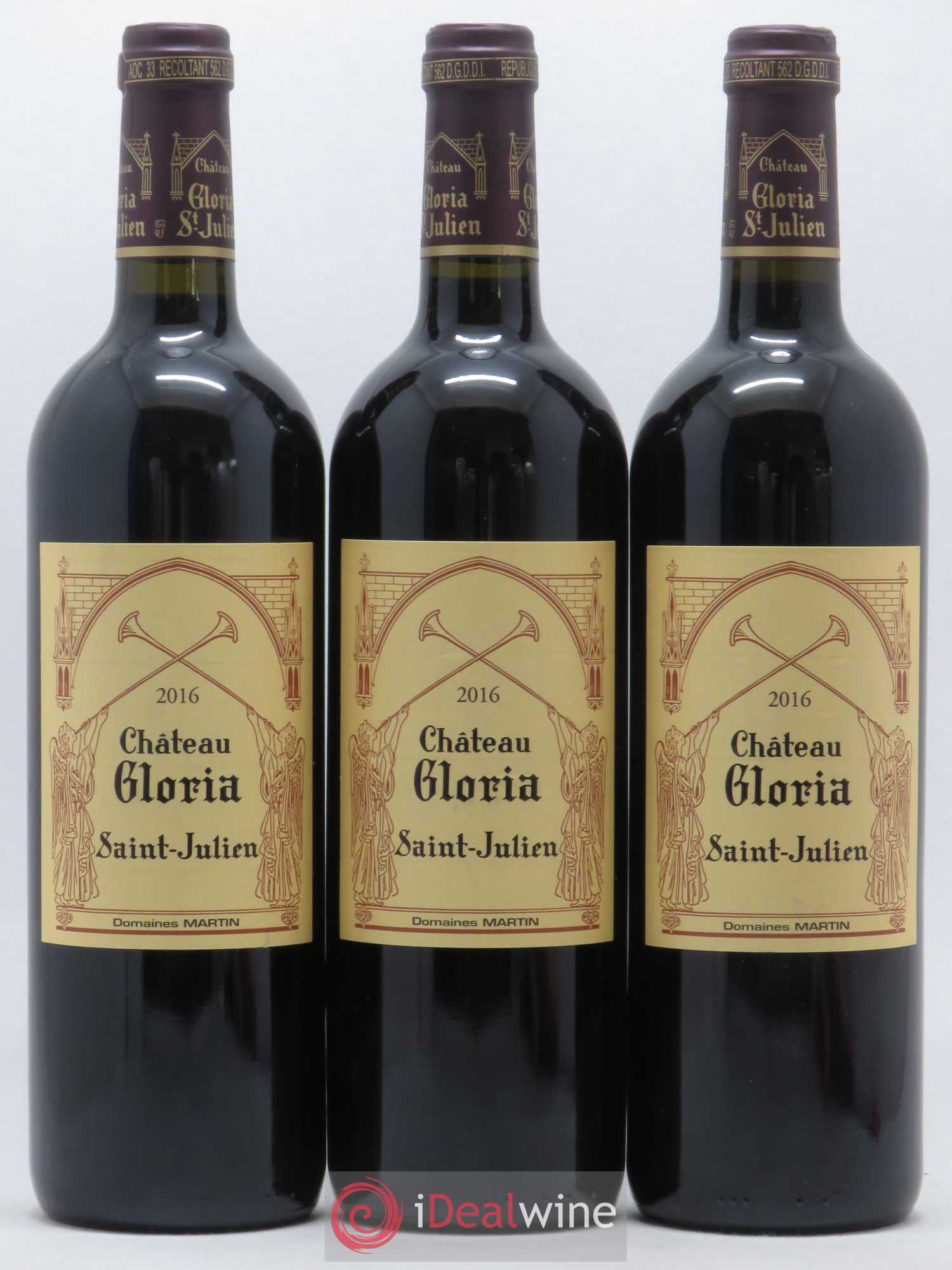 Château Gloria 2016 - Lot de 3 bouteilles - 0