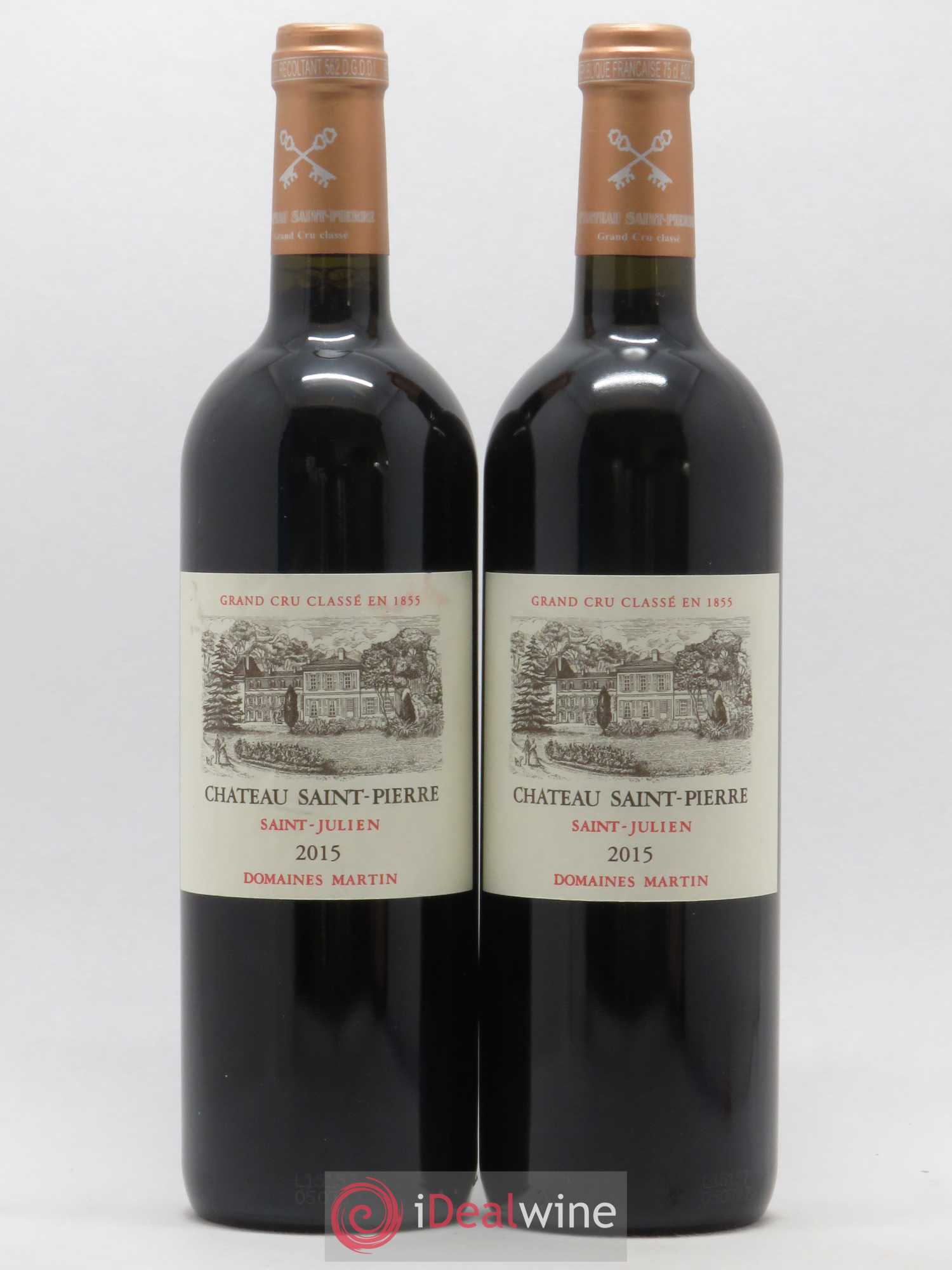 Château Saint-Pierre 4ème Grand Cru Classé 2015 - Lot de 2 bouteilles - 0