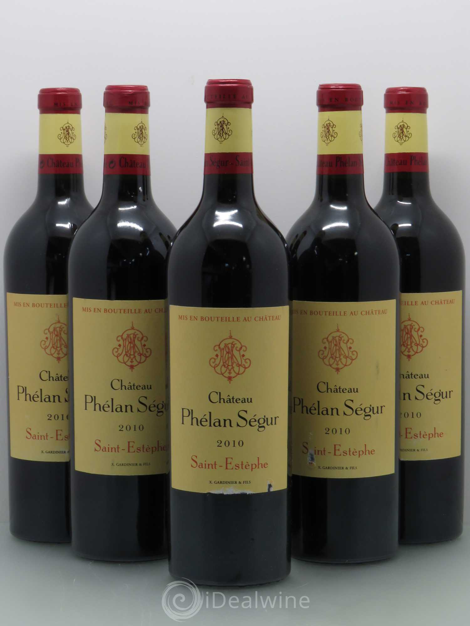 Château Phélan Ségur 2010 - Lot de 5 bouteilles - 0