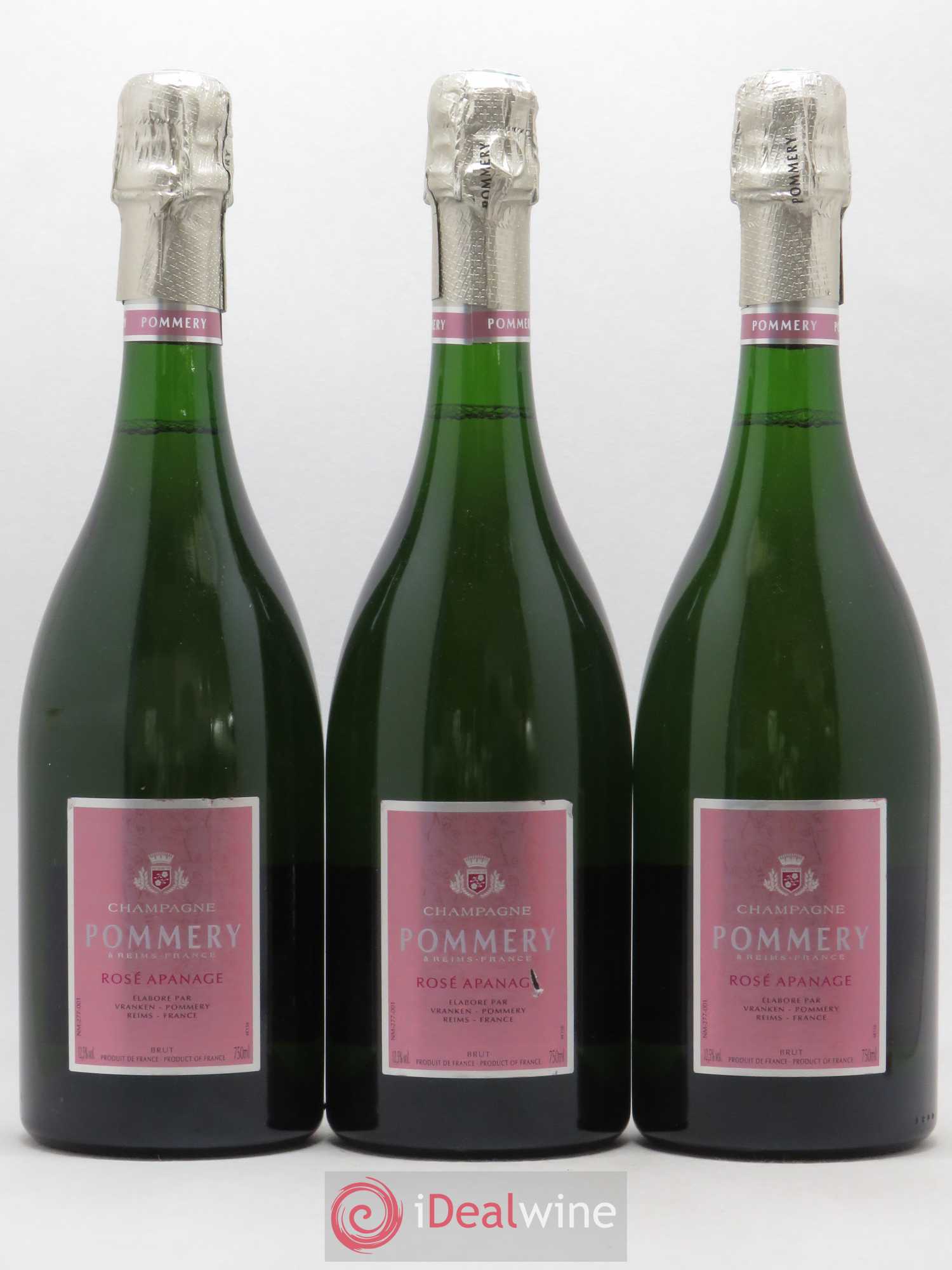 Champagne - Pommery Apanage - Lot de 3 bouteilles - 0