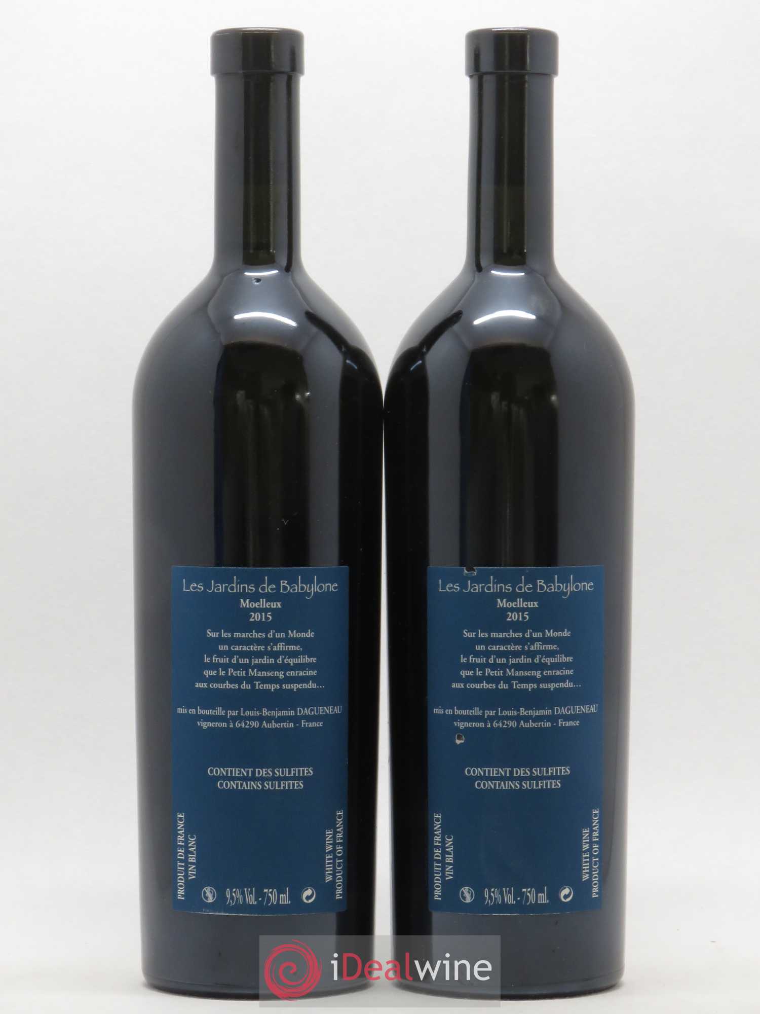 Vin de France (anciennement Jurançon) Jardins de Babylone Didier Dagueneau 2015 - Lotto di 2 bottiglie - 1