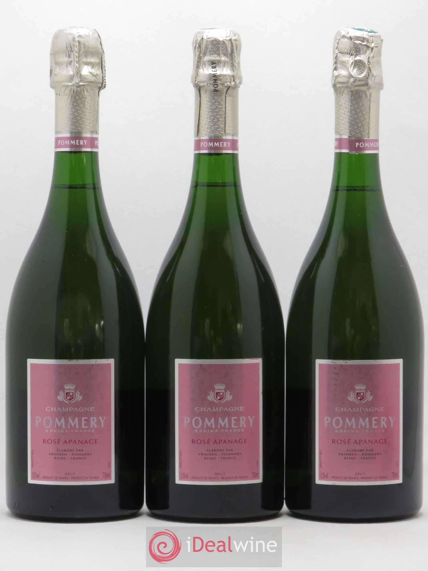 Champagne - Pommery Apanage - Lot de 3 bouteilles - 0