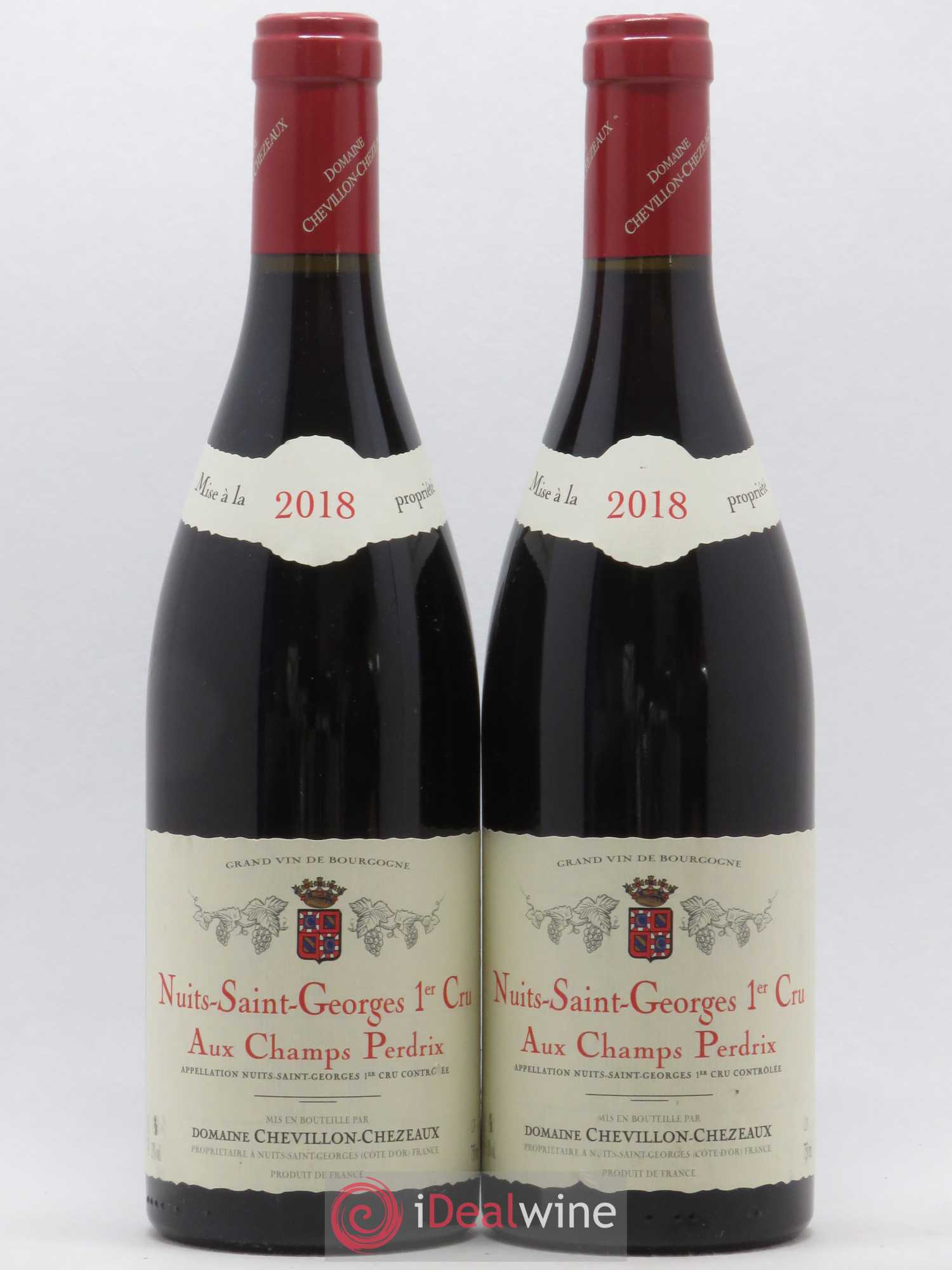 Nuits-Saint-Georges 1er Cru Aux Champs Perdrix Domaine Chevillons Chezeaux 2018 - Posten von 2 Flaschen - 0