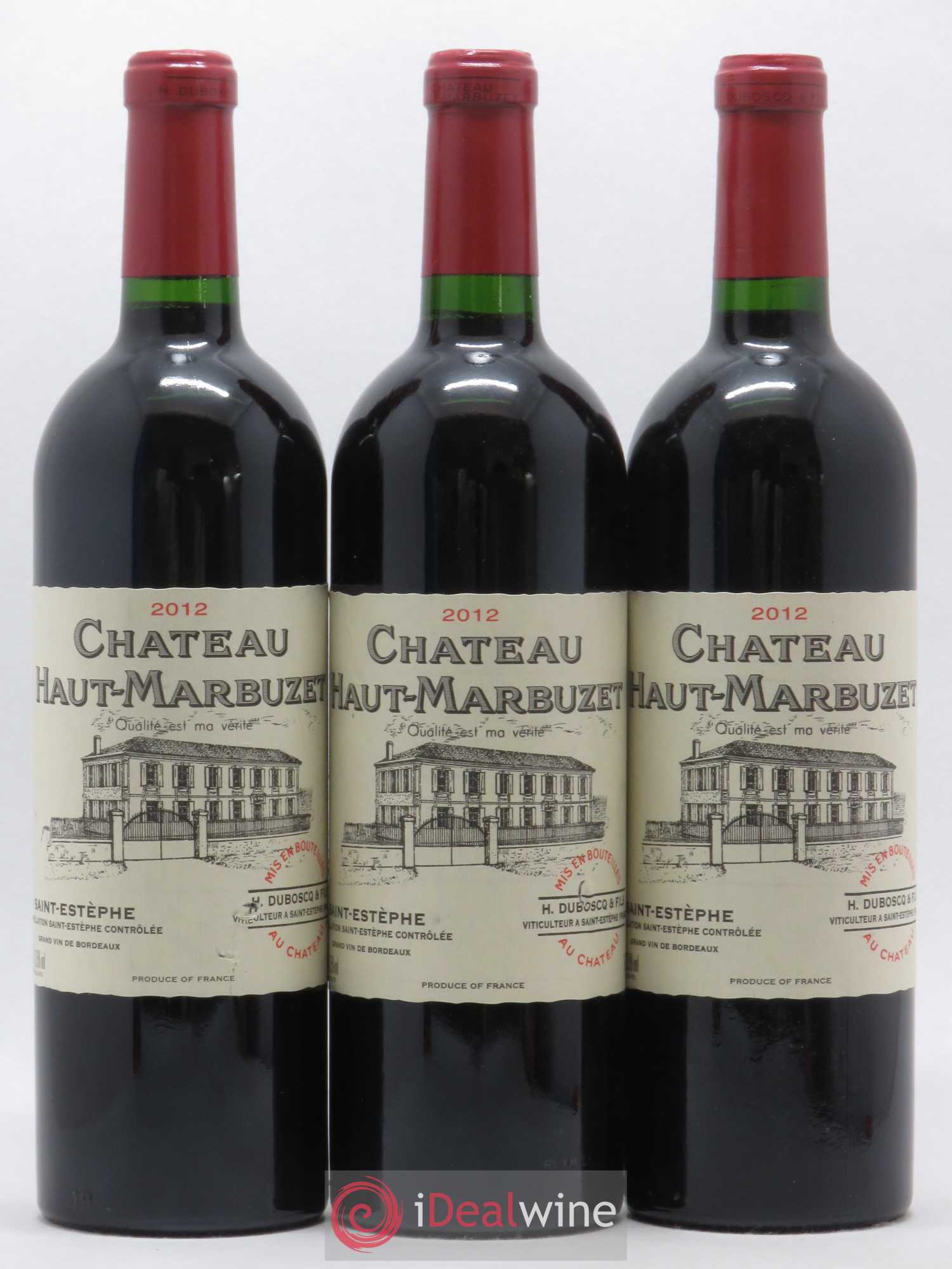 Château Haut Marbuzet 2012 - Lot de 3 bouteilles - 0