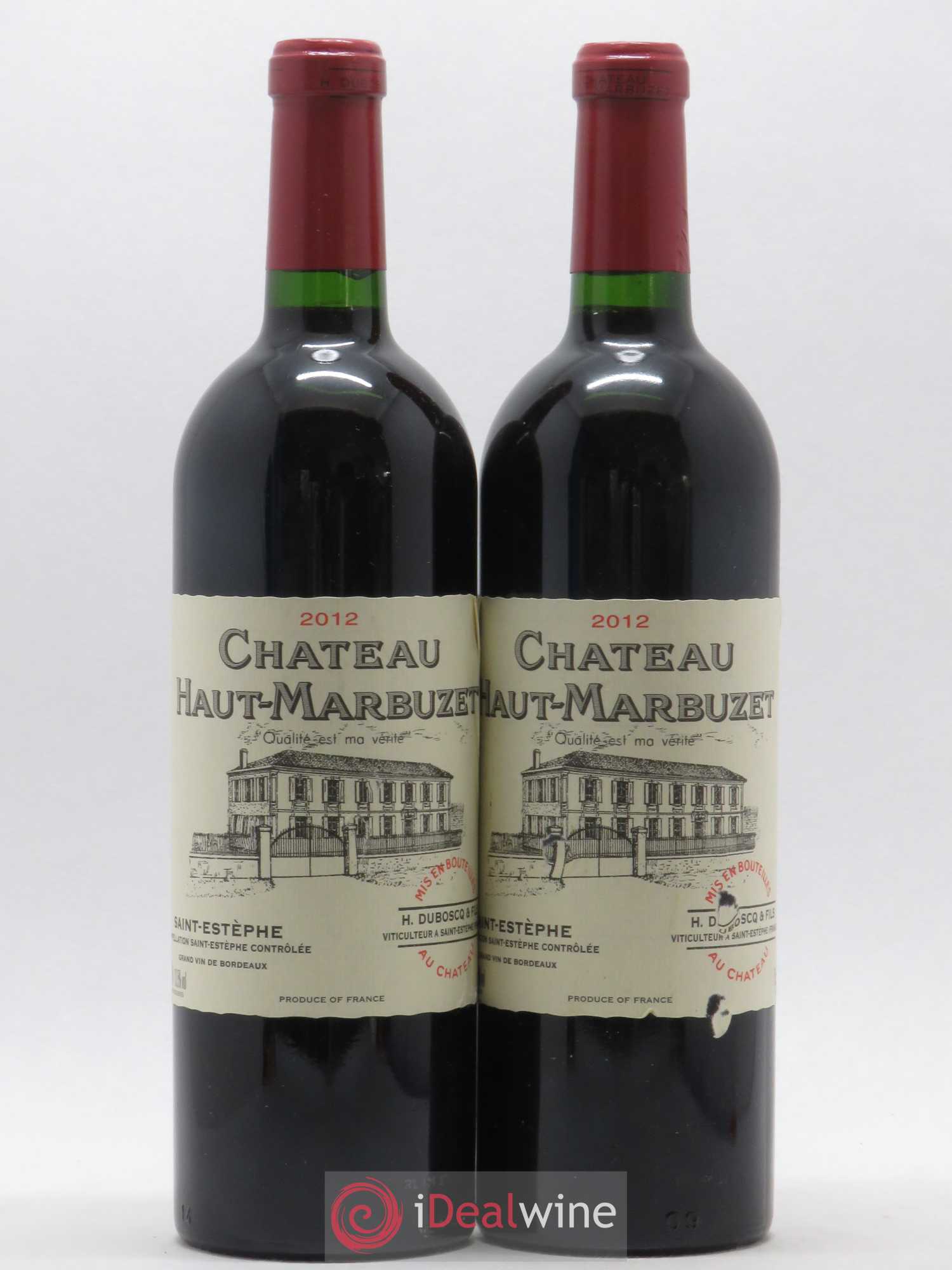 Château Haut Marbuzet 2012 - Lot de 2 bouteilles - 0
