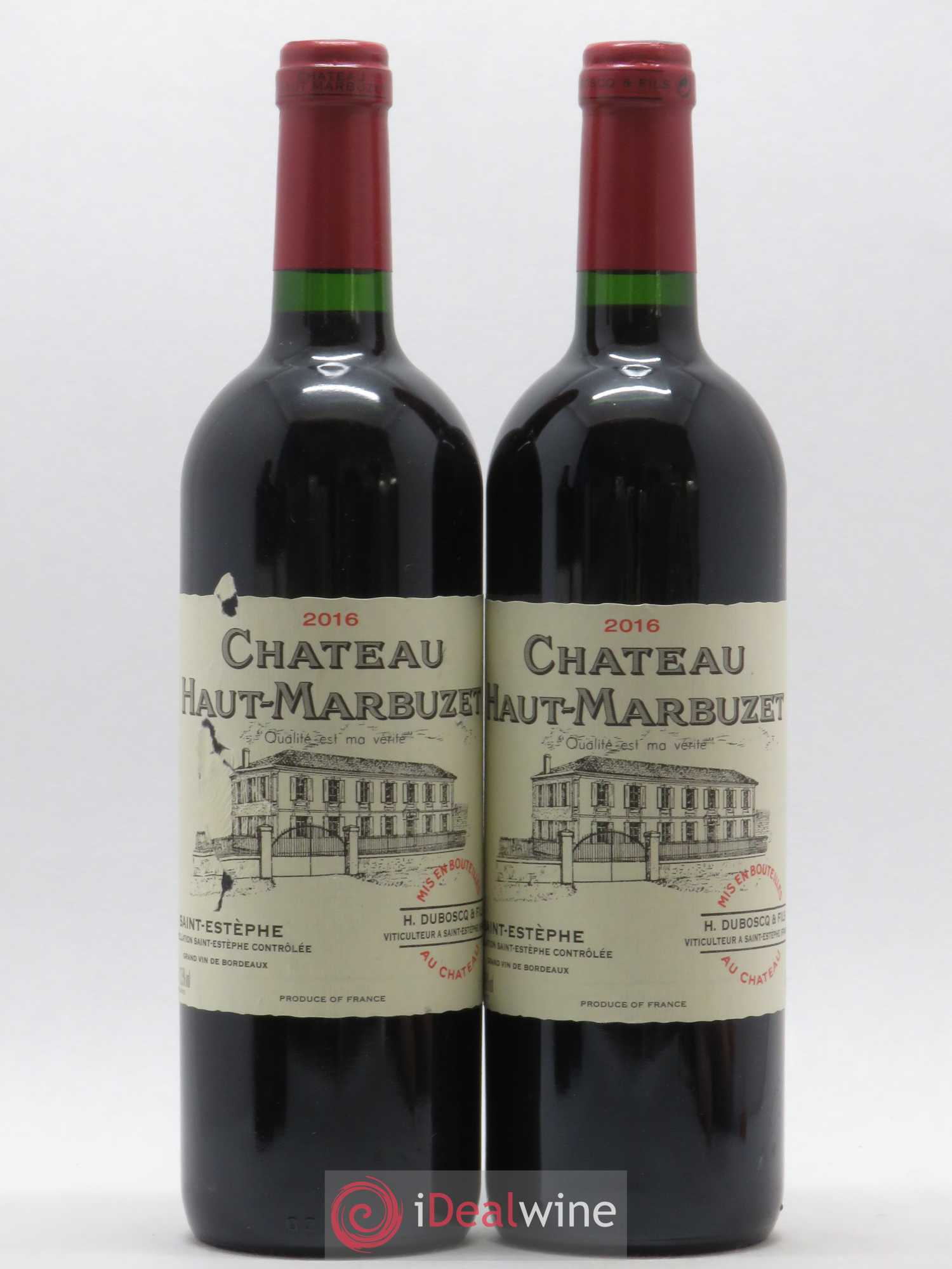 Château Haut Marbuzet 2016 - Lot de 2 bouteilles - 0