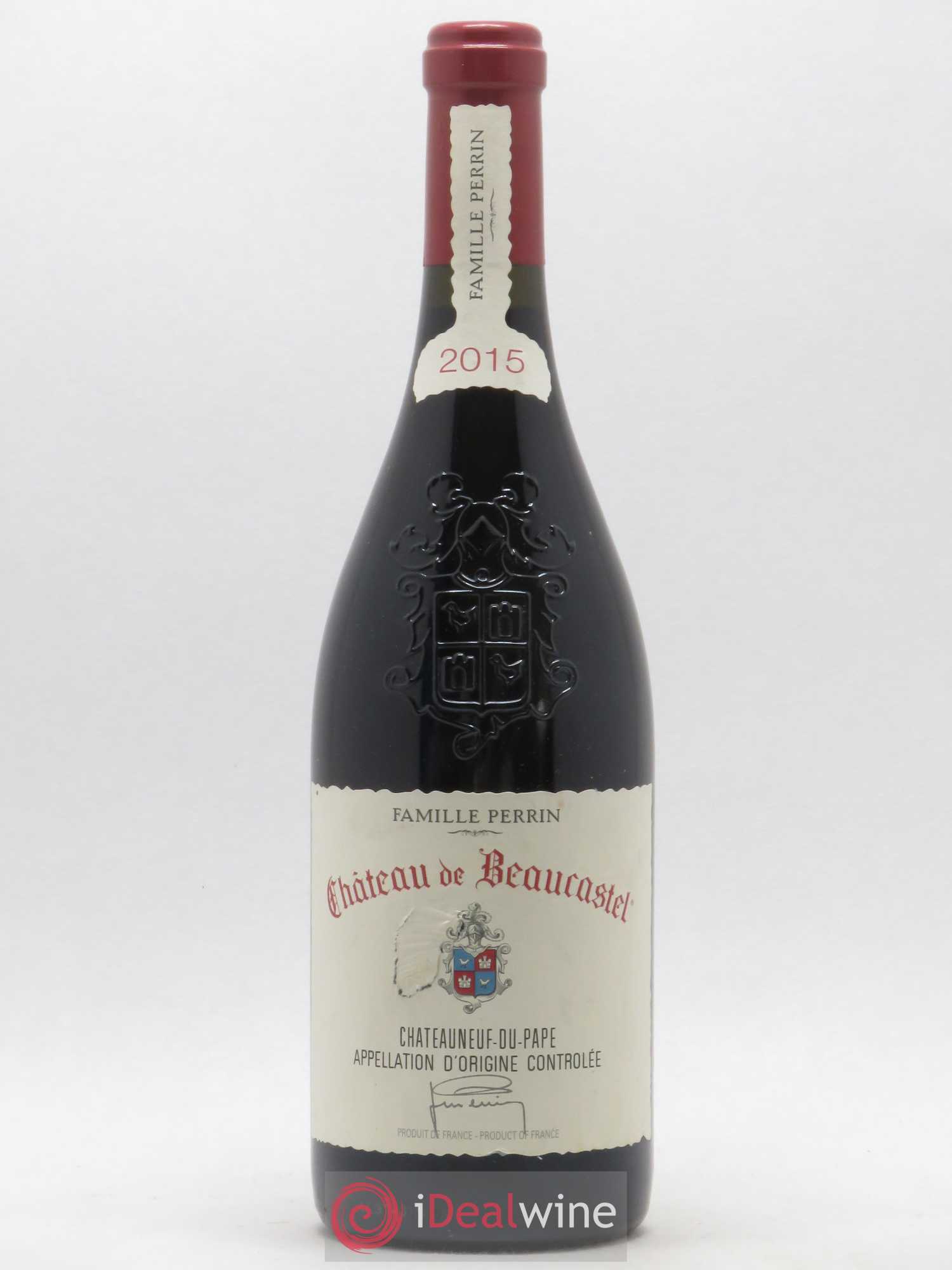 Châteauneuf-du-Pape Château de Beaucastel Famille Perrin 2015 - Lot de 1 bouteille - 0