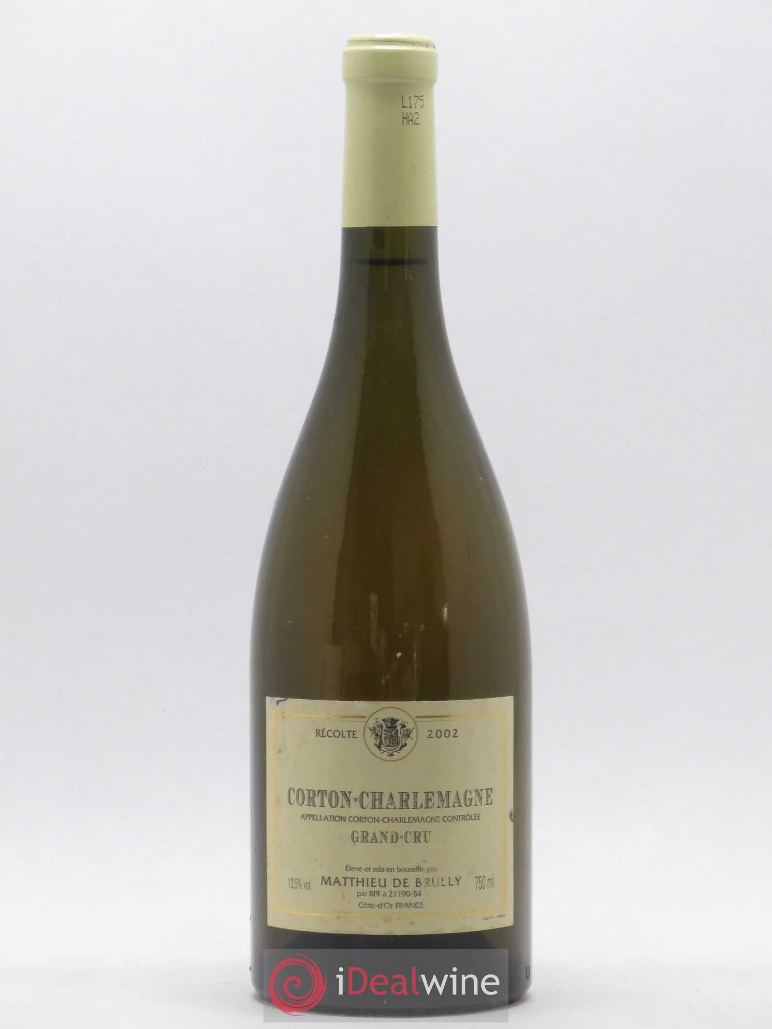 Corton-Charlemagne Grand Cru Mathieu de Brully 2002 - Lot de 1 bouteille - 0