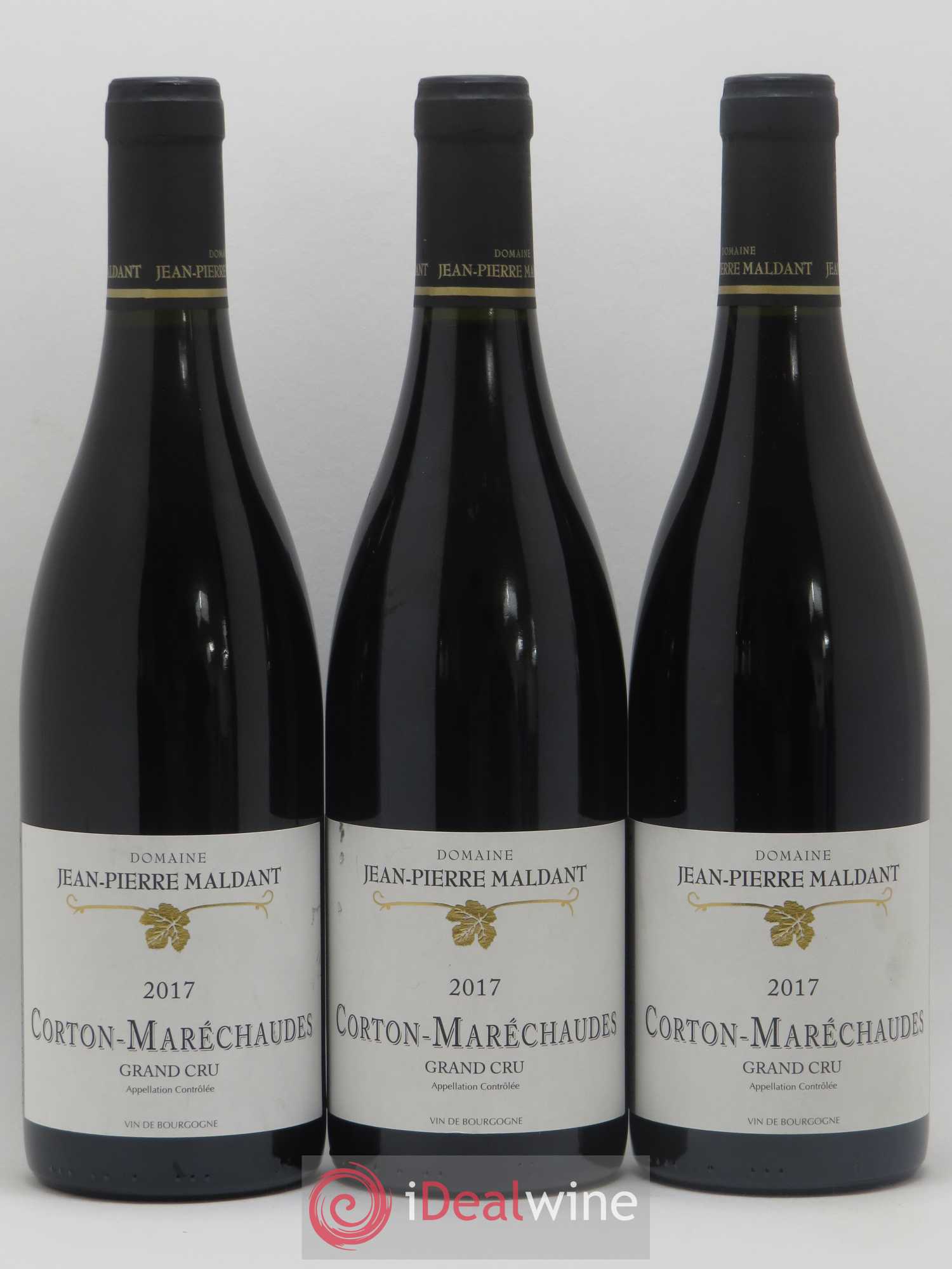 Corton Grand Cru Maréchaudes Jean Pierre Maldant 2017 - Posten von 3 Flaschen - 0