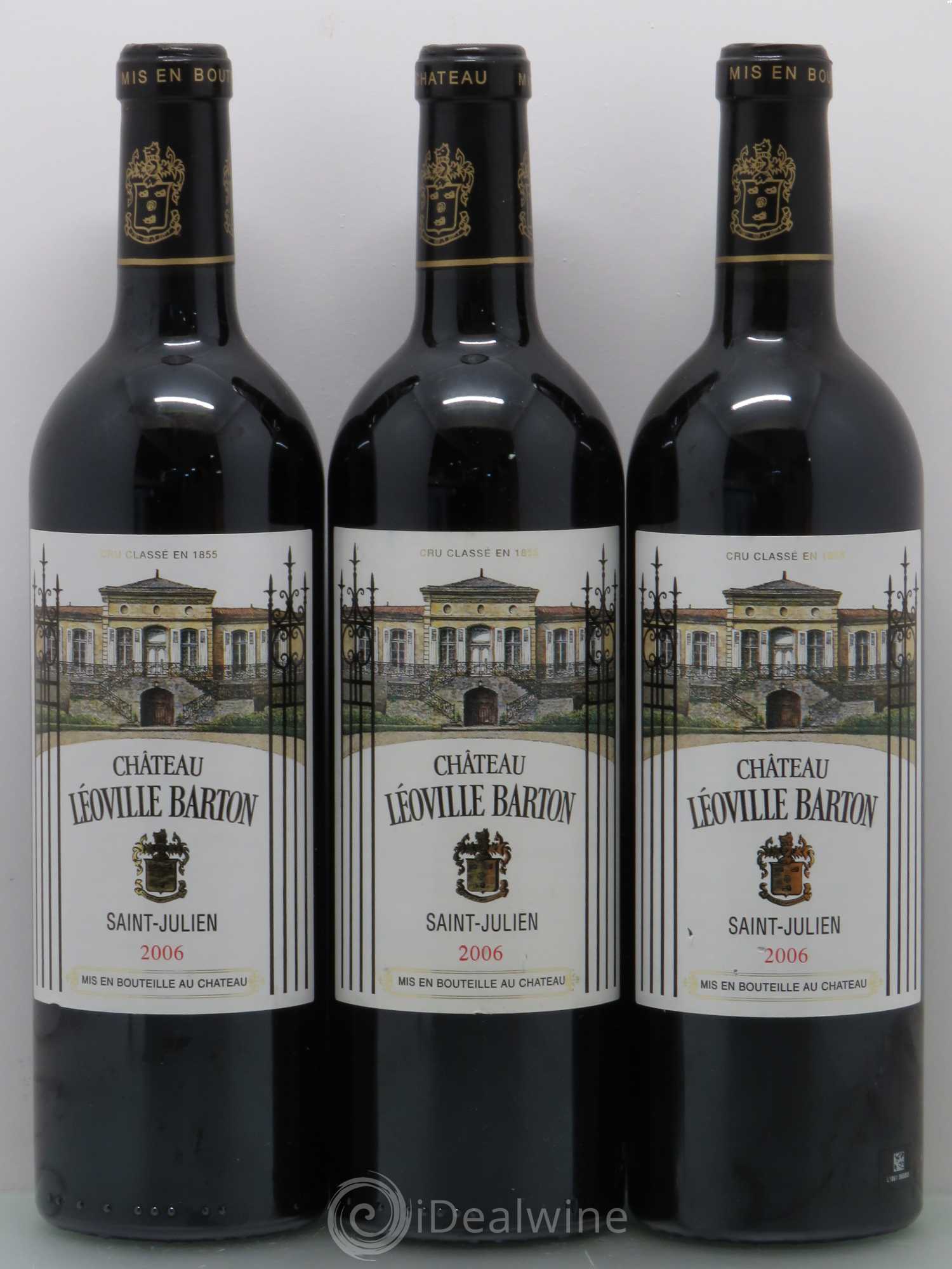 Château Léoville Barton 2ème Grand Cru Classé 2006 - Lot de 3 bouteilles - 0