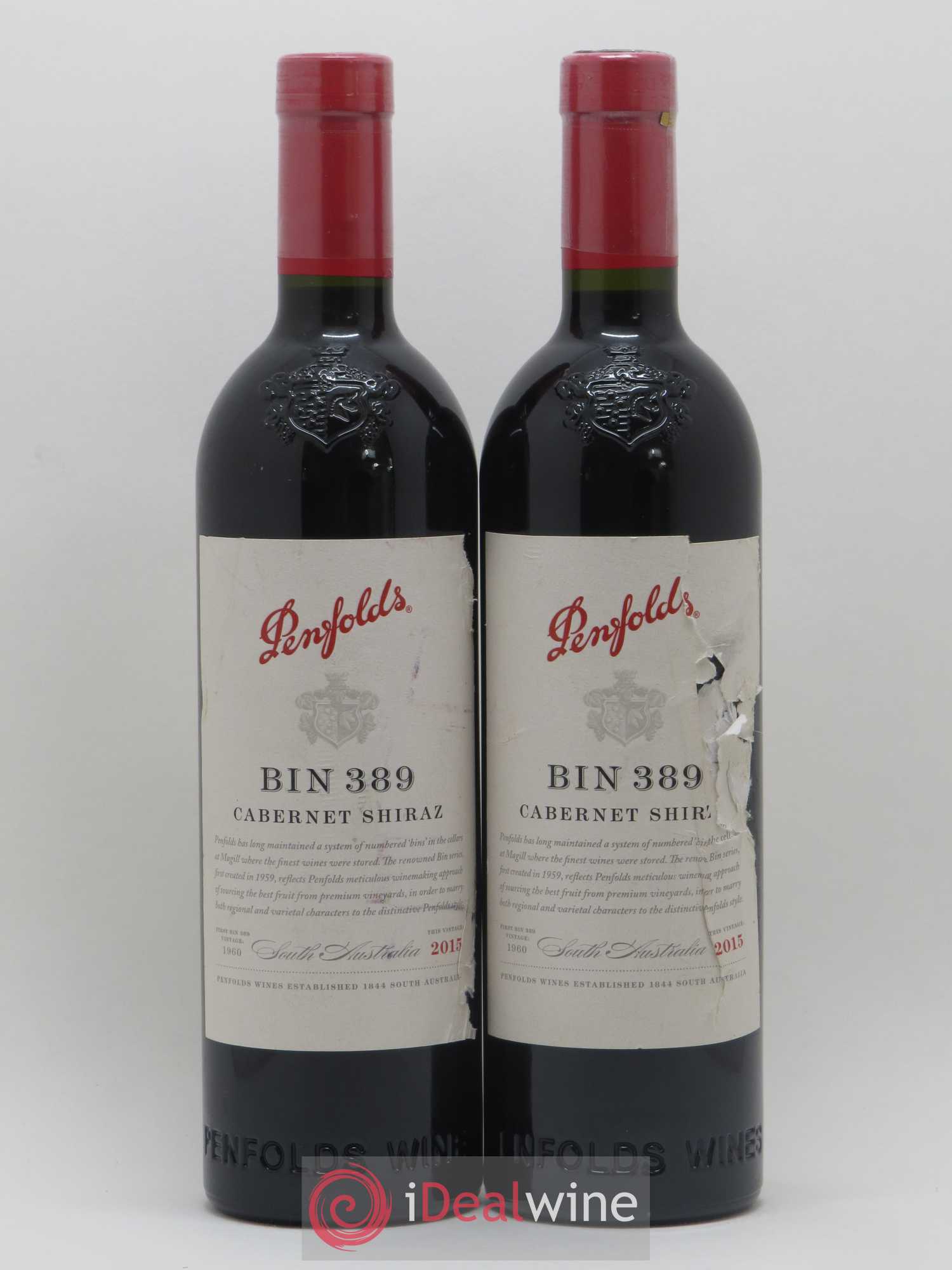 South Australia Penfolds Wines Bin 389 Cabernet Shiraz 2015 - Lot de 2 bouteilles - 0