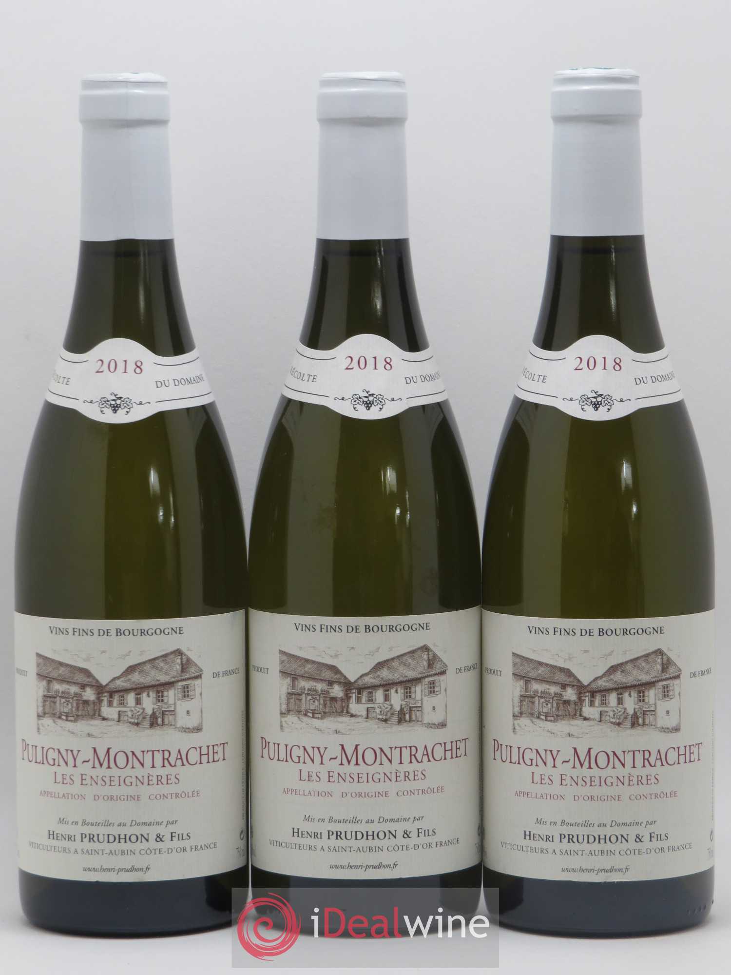 Puligny-Montrachet Les Enseignères Domaine Henri Prudhon 2018 - Posten von 3 Flaschen - 0