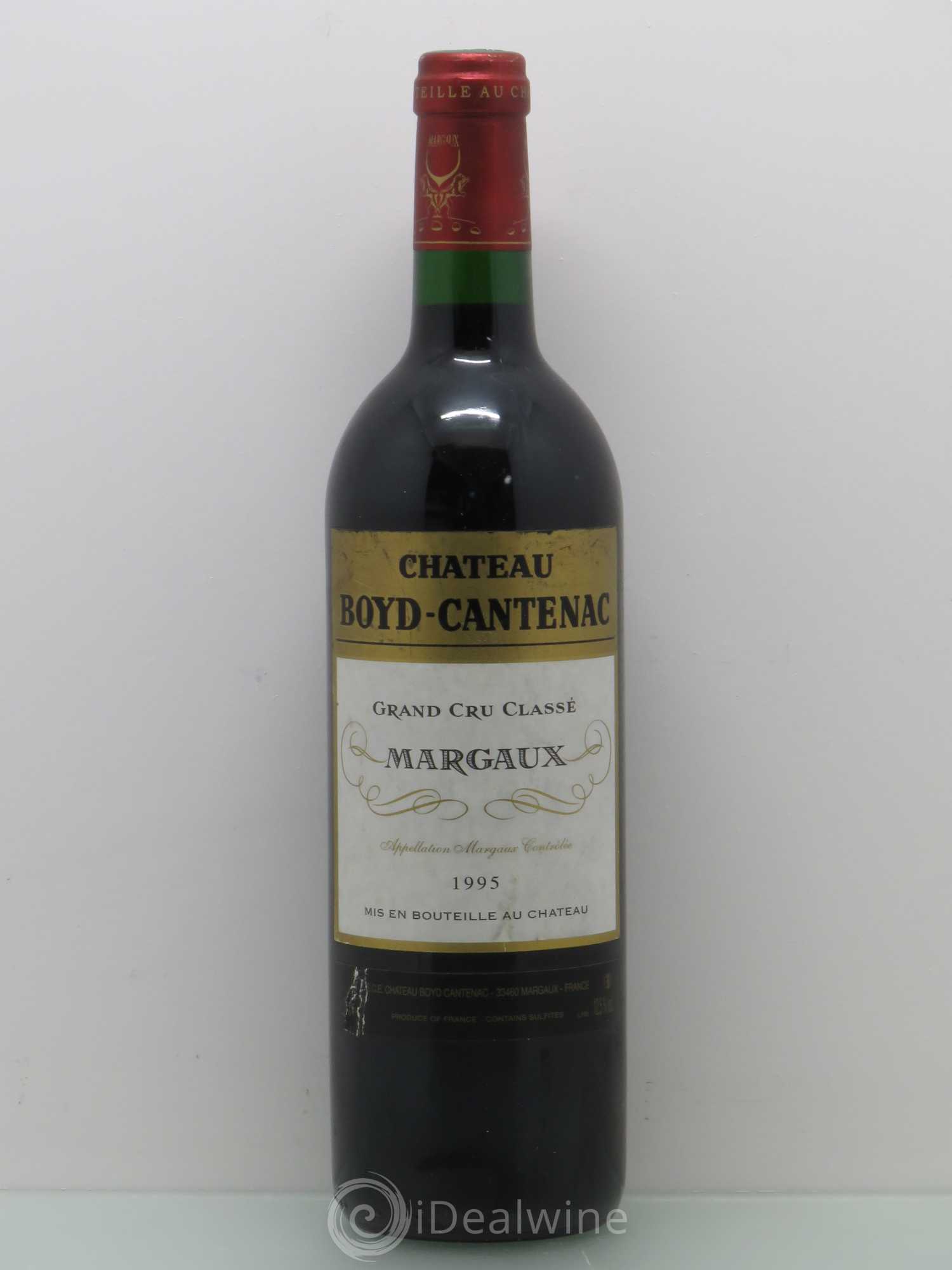 Château Boyd Cantenac 3ème Grand Cru Classé 1995 - Lot de 1 bouteille - 0
