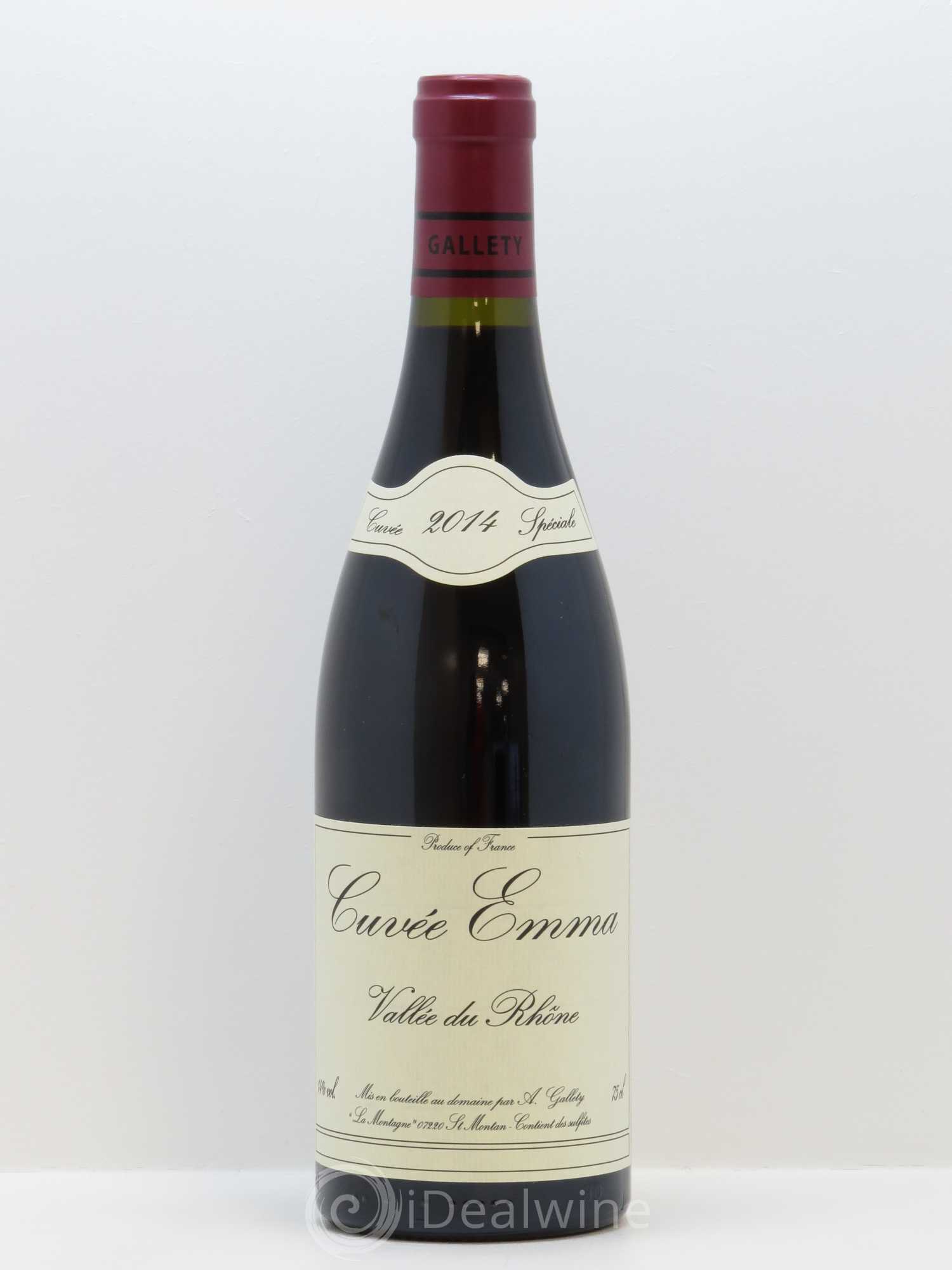 Côtes du Vivarais Cuvée Emma Gallety (Domaine) 2014 - Lot de 1 bouteille - 0
