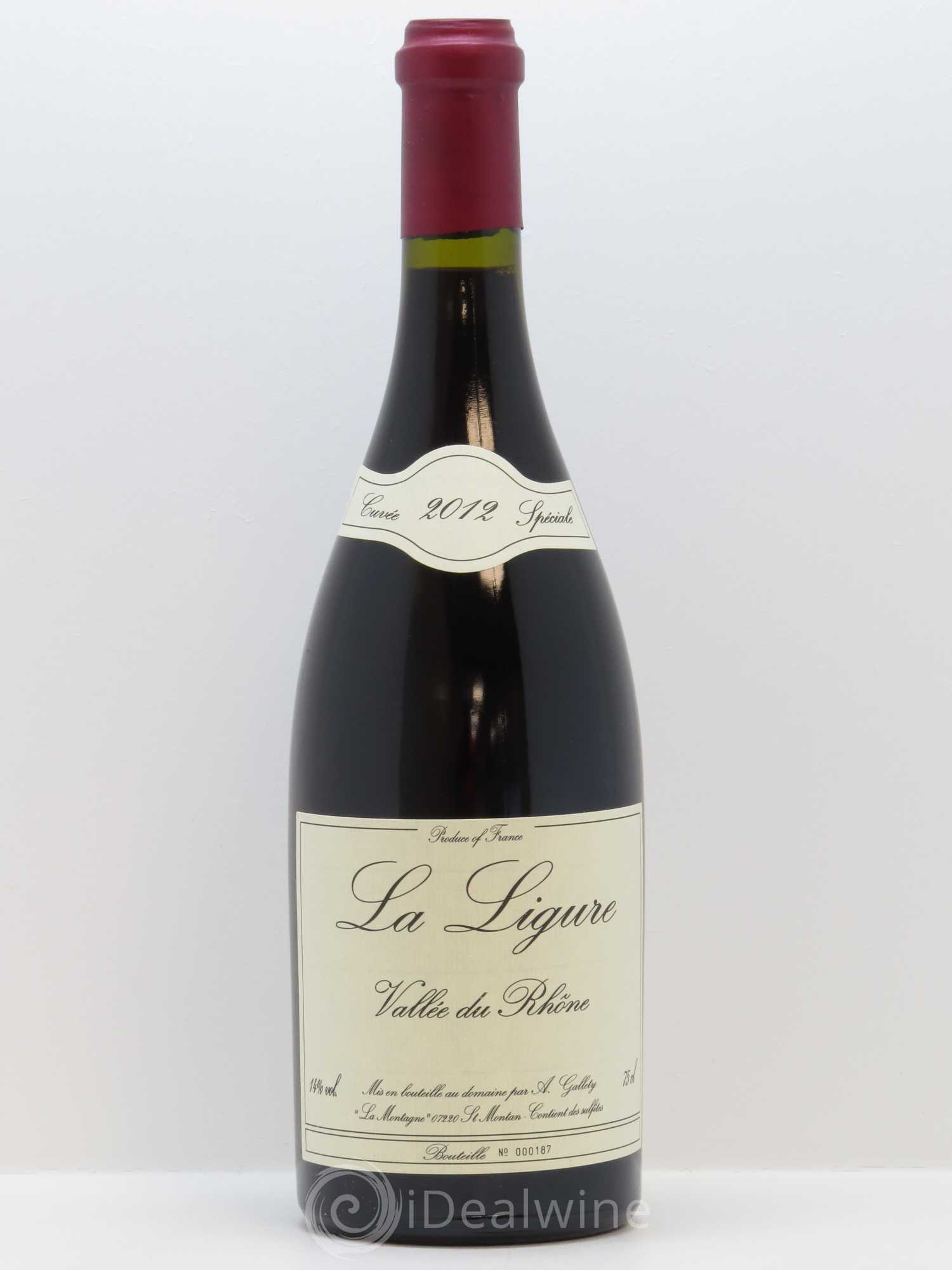 Côtes du Vivarais La Ligure Gallety (Domaine) 2012 - Lot de 1 bouteille - 0