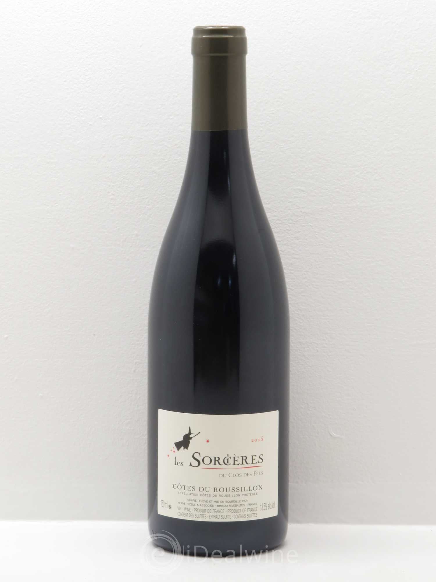 Côtes du Roussillon Clos des Fées Les Sorcières Hervé Bizeul 2015 - Lot de 1 bouteille - 0