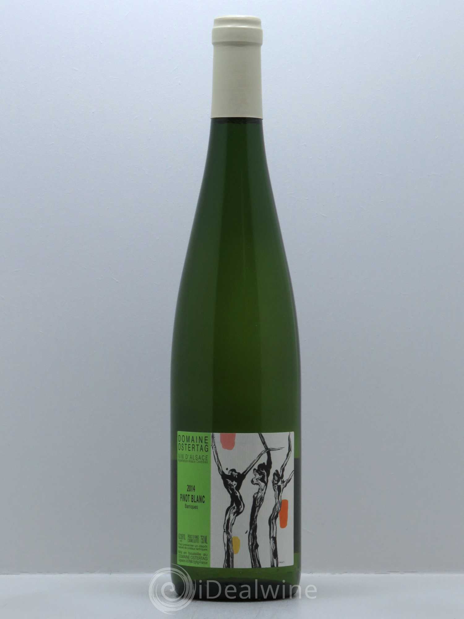 Alsace Pinot Blanc Barriques Ostertag (Domaine) 2014 - Lot de 1 bouteille - 0