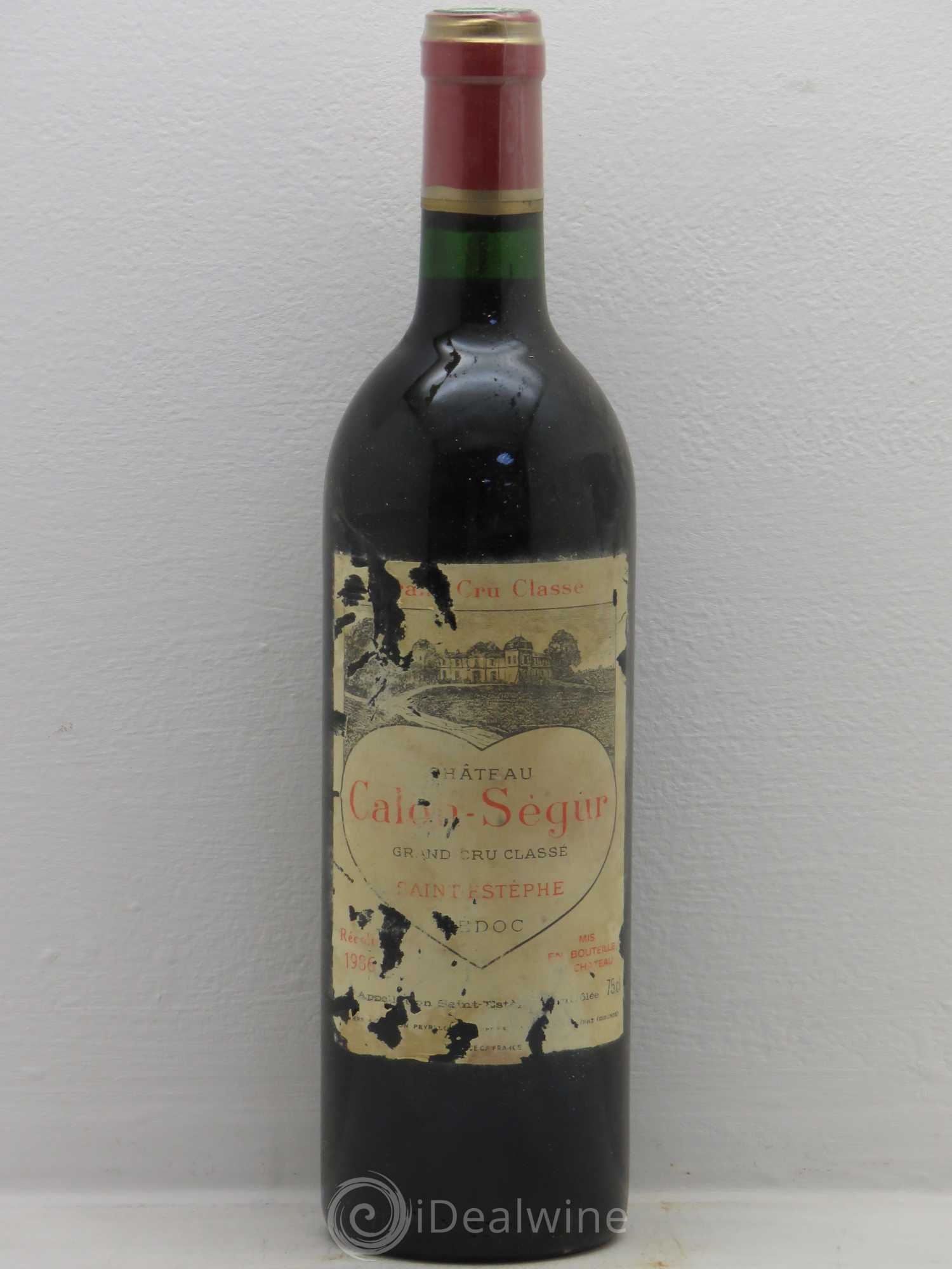 Château Calon Ségur 3ème Grand Cru Classé 1986 - Lot de 6 bouteilles - 0