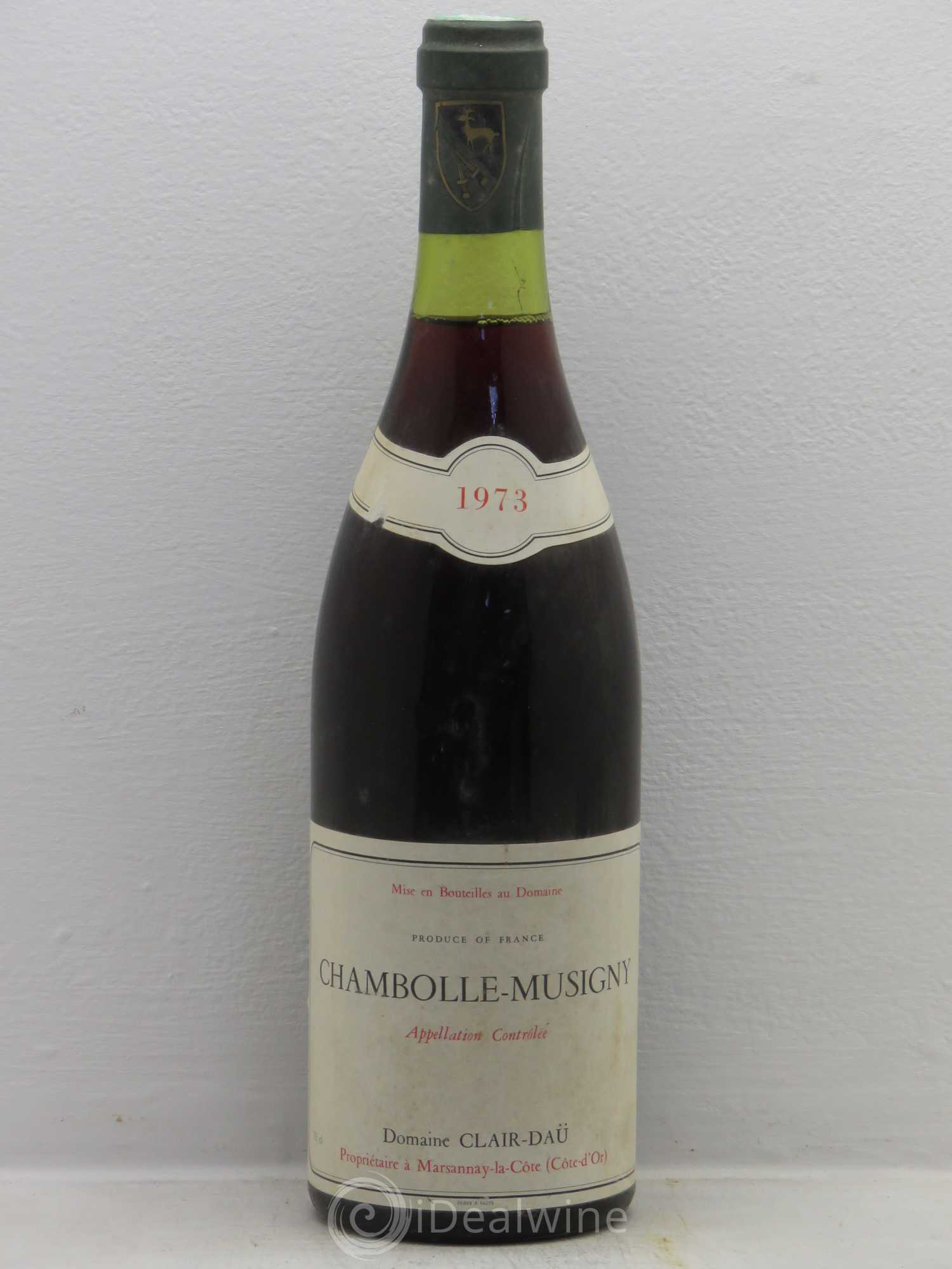 Chambolle-Musigny Domaine Clair Dau 1973 - Posten von 1 Flasche - 0