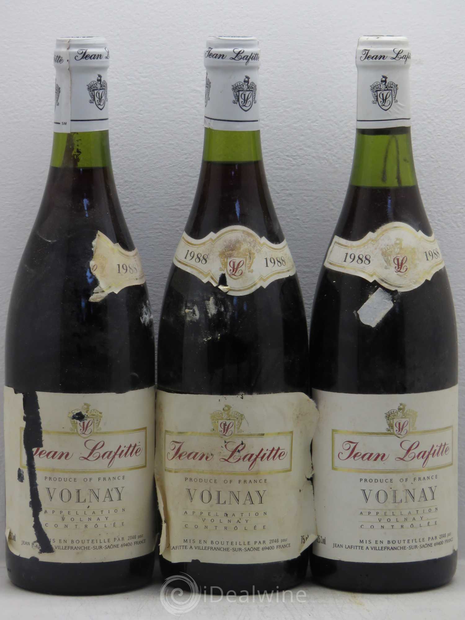 Volnay Jean Lafitte 1988 - Posten von 3 Flaschen - 0