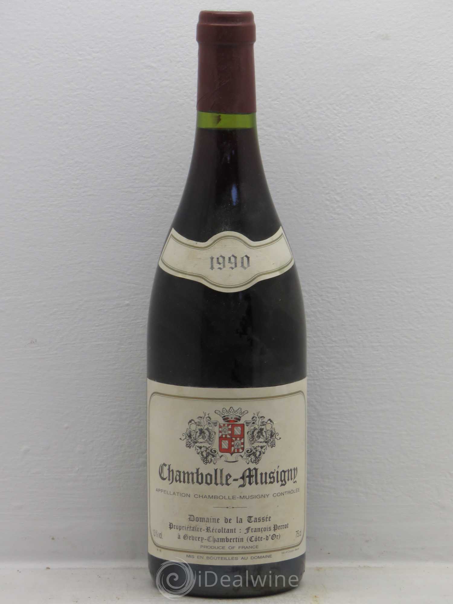 Chambolle-Musigny Domaine de la Cassée Francois Perrot 1990 - Posten von 1 Flasche - 0