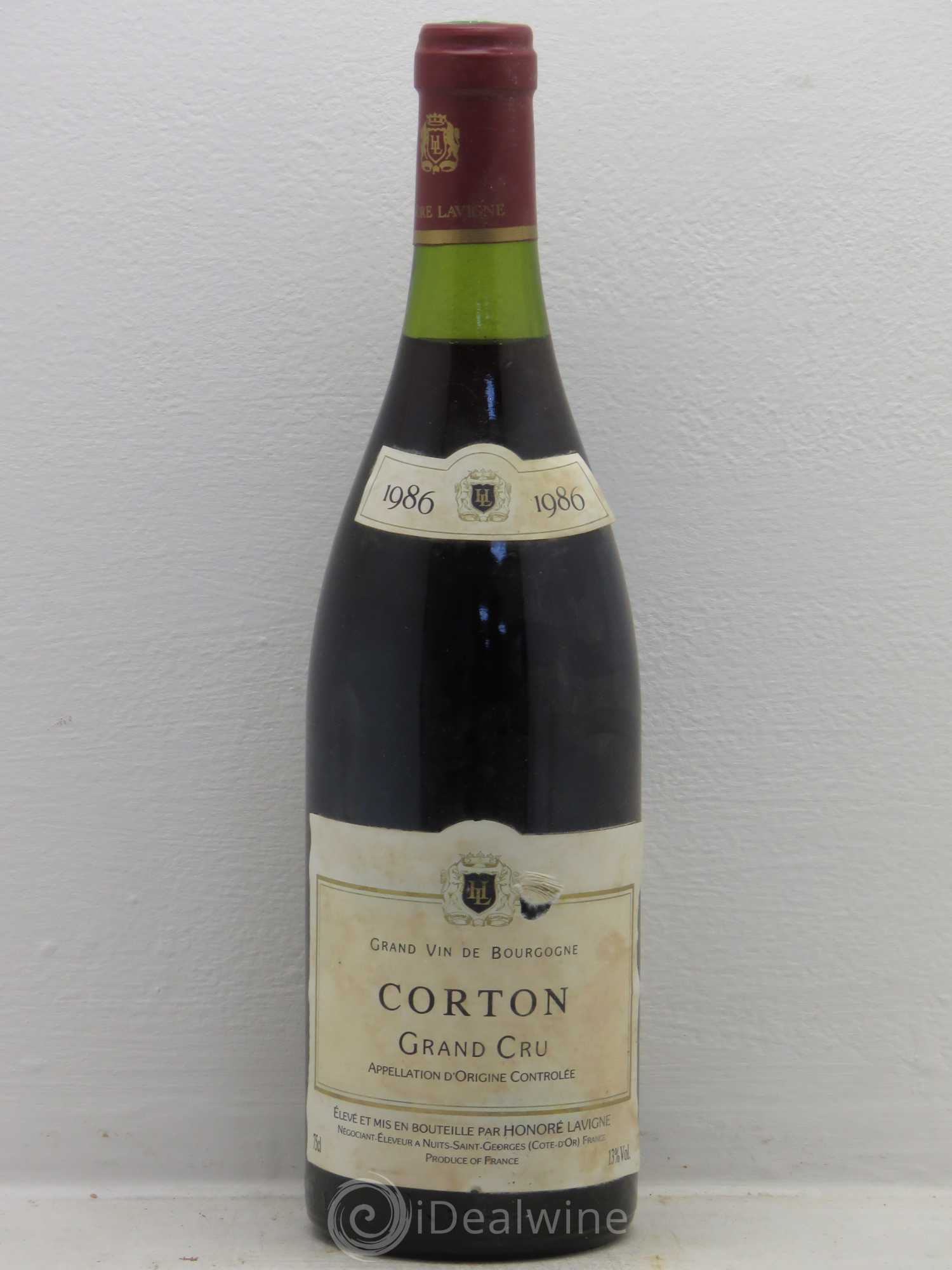 Corton Grand Cru Honoré Lavigne 1986 - Lot de 1 bouteille - 0