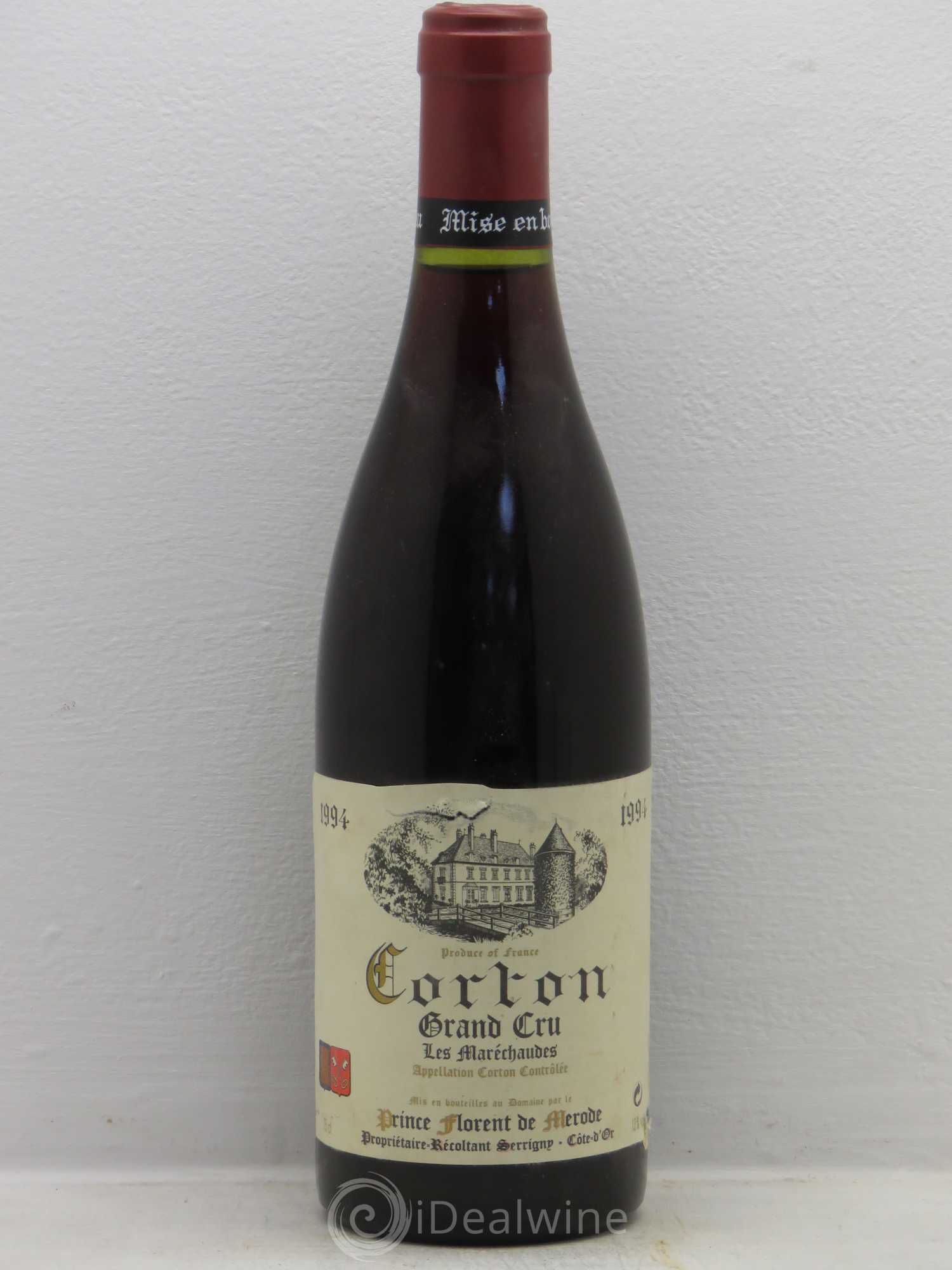Corton Grand Cru Prince Florent de Mérode 1994 - Lot de 6 bouteilles - 0