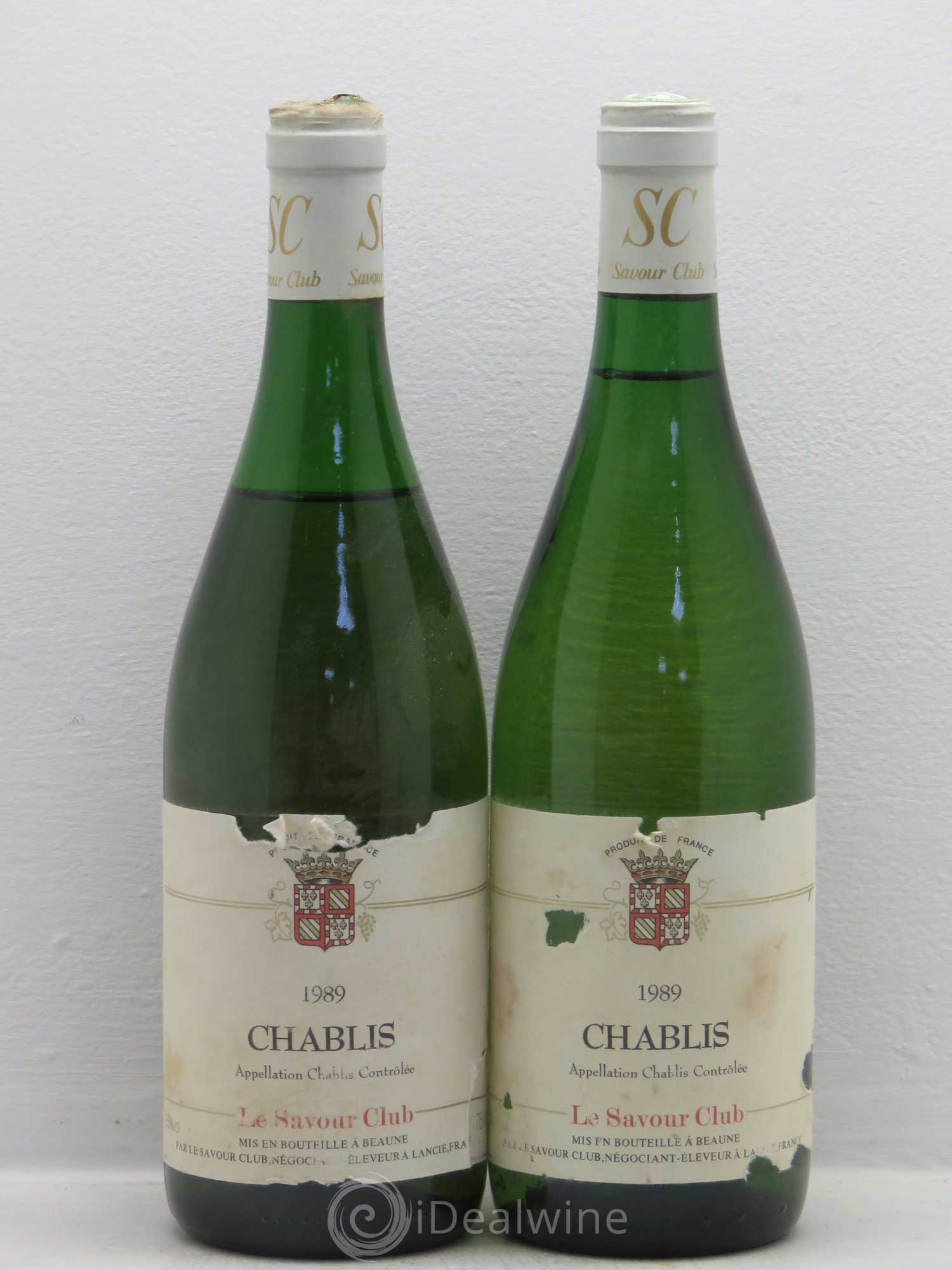 Chablis Savour club 1989 - Posten von 2 Flaschen - 0