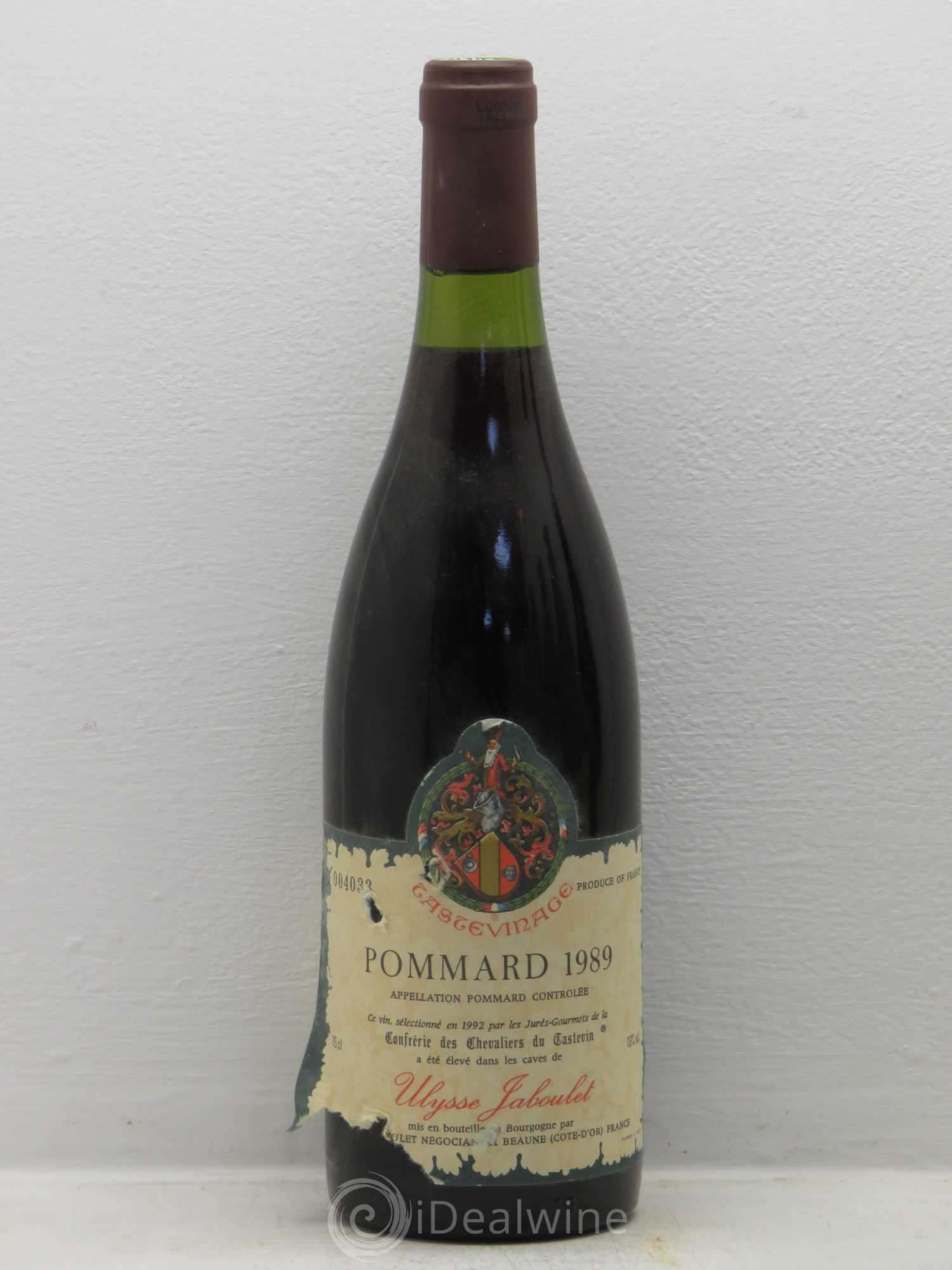 Pommard Ulysse Jaboulet Tastevinage 1989 - Posten von 6 Flaschen - 0